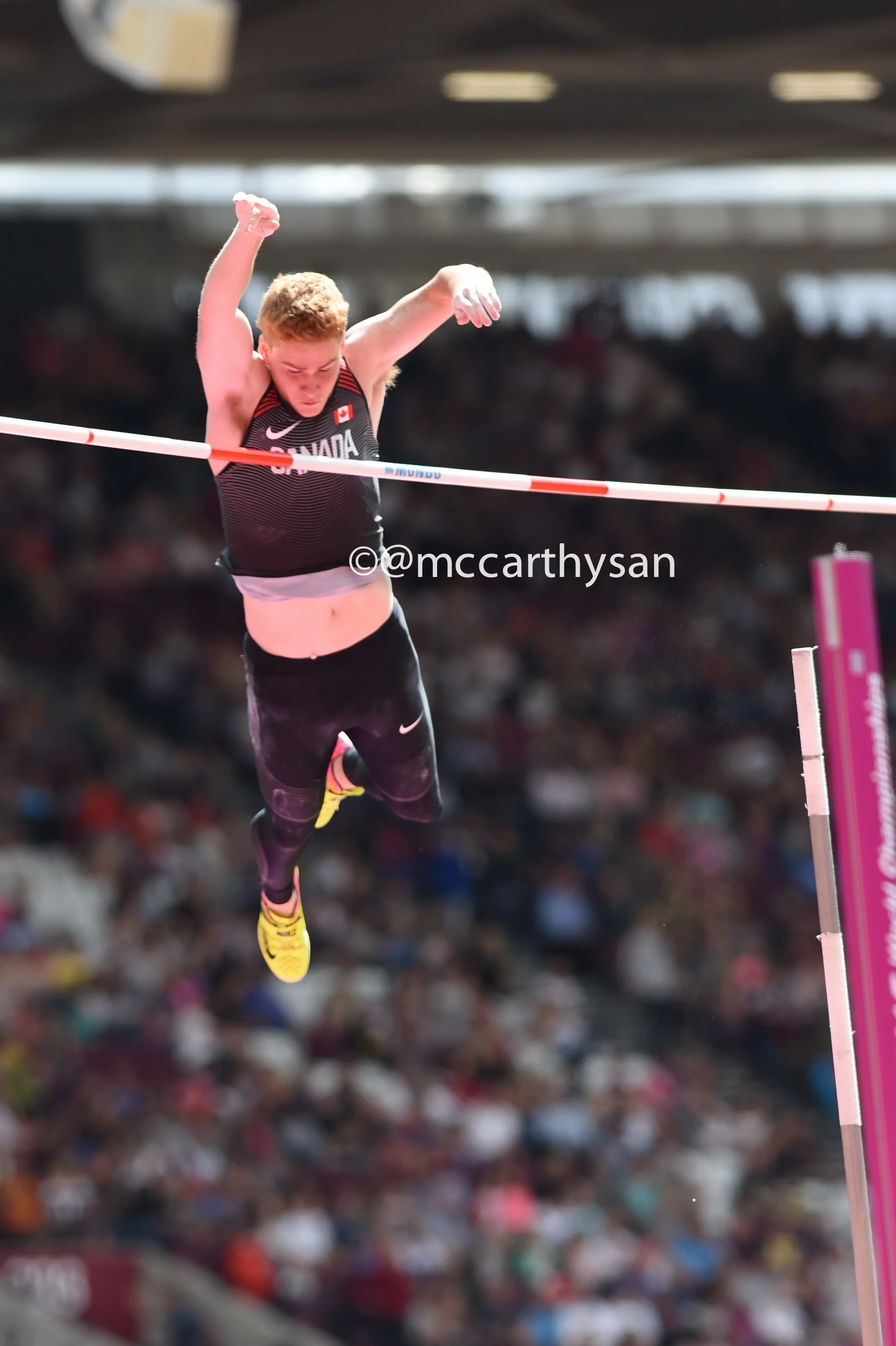 #PoleVault Photos of the Day Shawn Barber Team Canada IAAF Worlds PoleVaultDaily.com #London2017 #IAAFWorlds #IAAFLondon2017