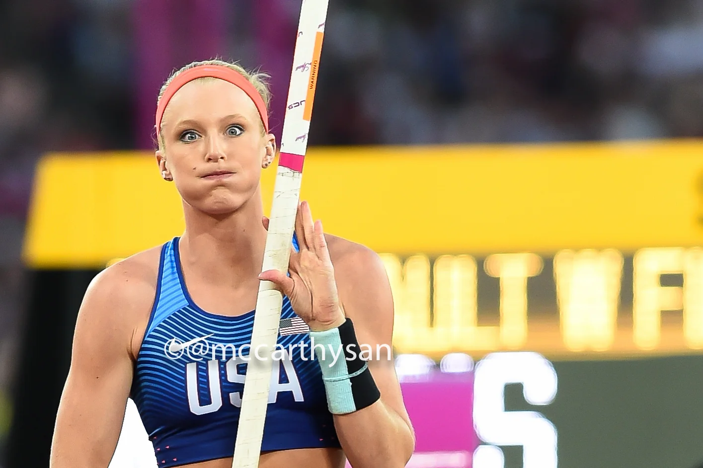 #PoleVault Photos of the Day Sandi Morris IAAF Worlds PoleVaultDaily.com #London2017 #IAAFWorlds #IAAFLondon2017