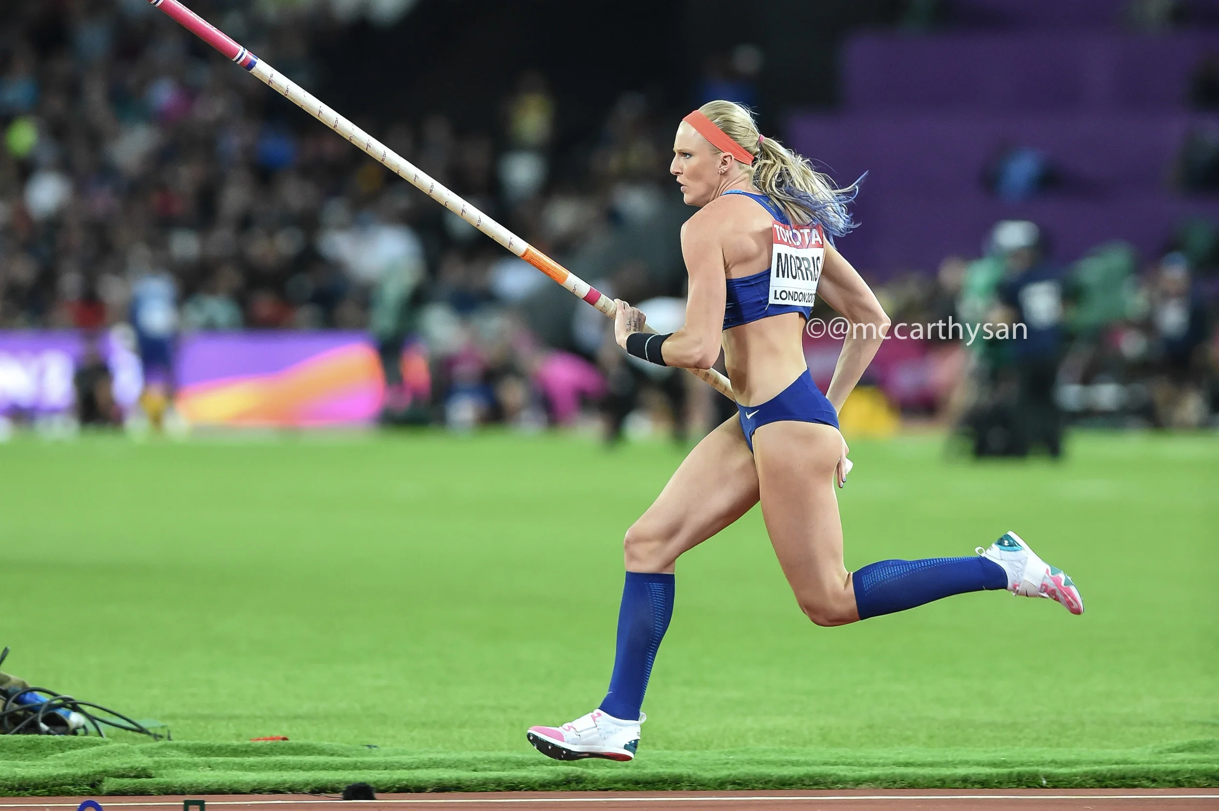 #PoleVault Photos of the Day Sandi Morris IAAF Worlds PoleVaultDaily.com #London2017 #IAAFWorlds #IAAFLondon2017