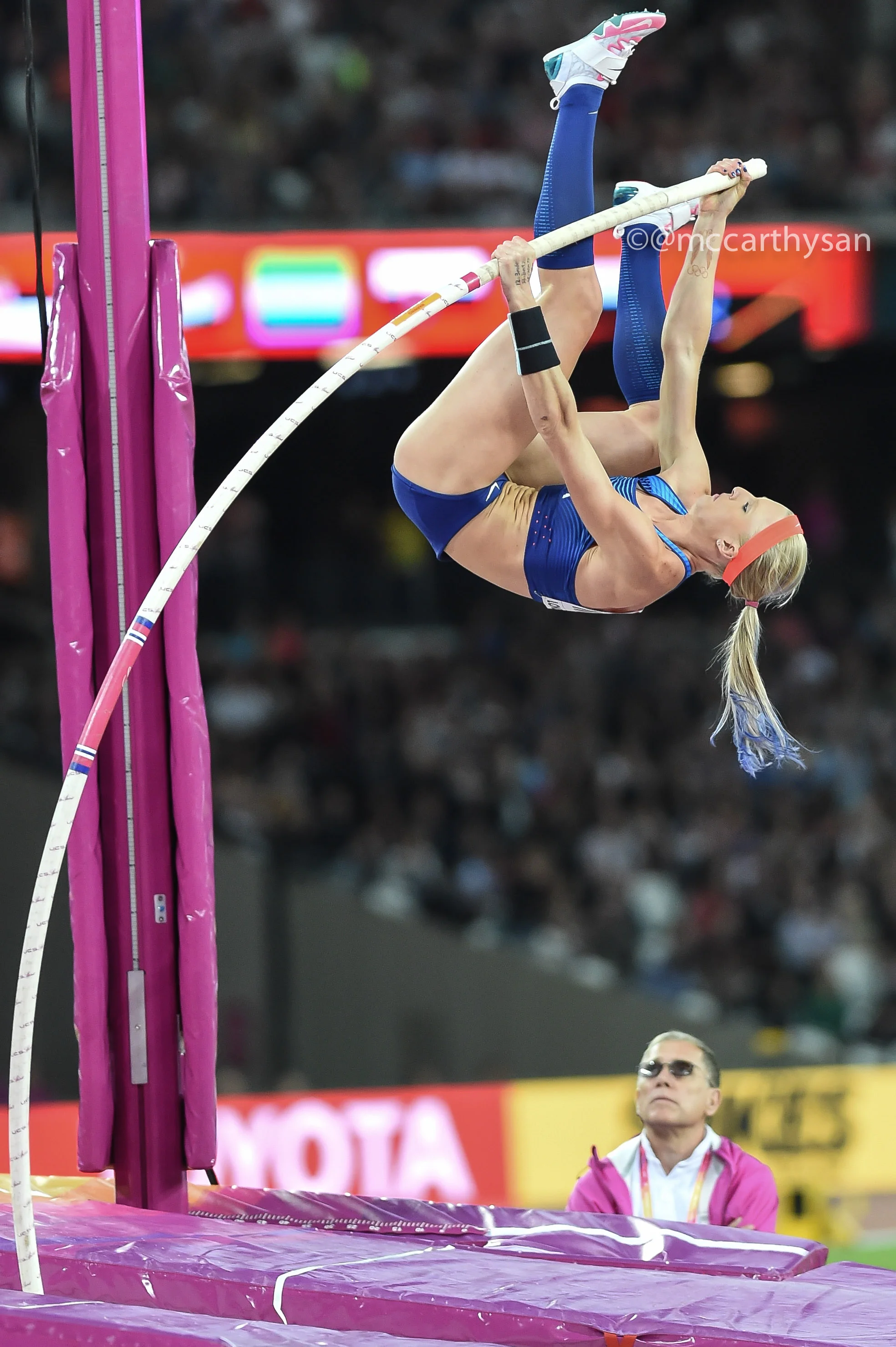 #PoleVault Photos of the Day Sandi Morris IAAF Worlds PoleVaultDaily.com #London2017 #IAAFWorlds #IAAFLondon2017