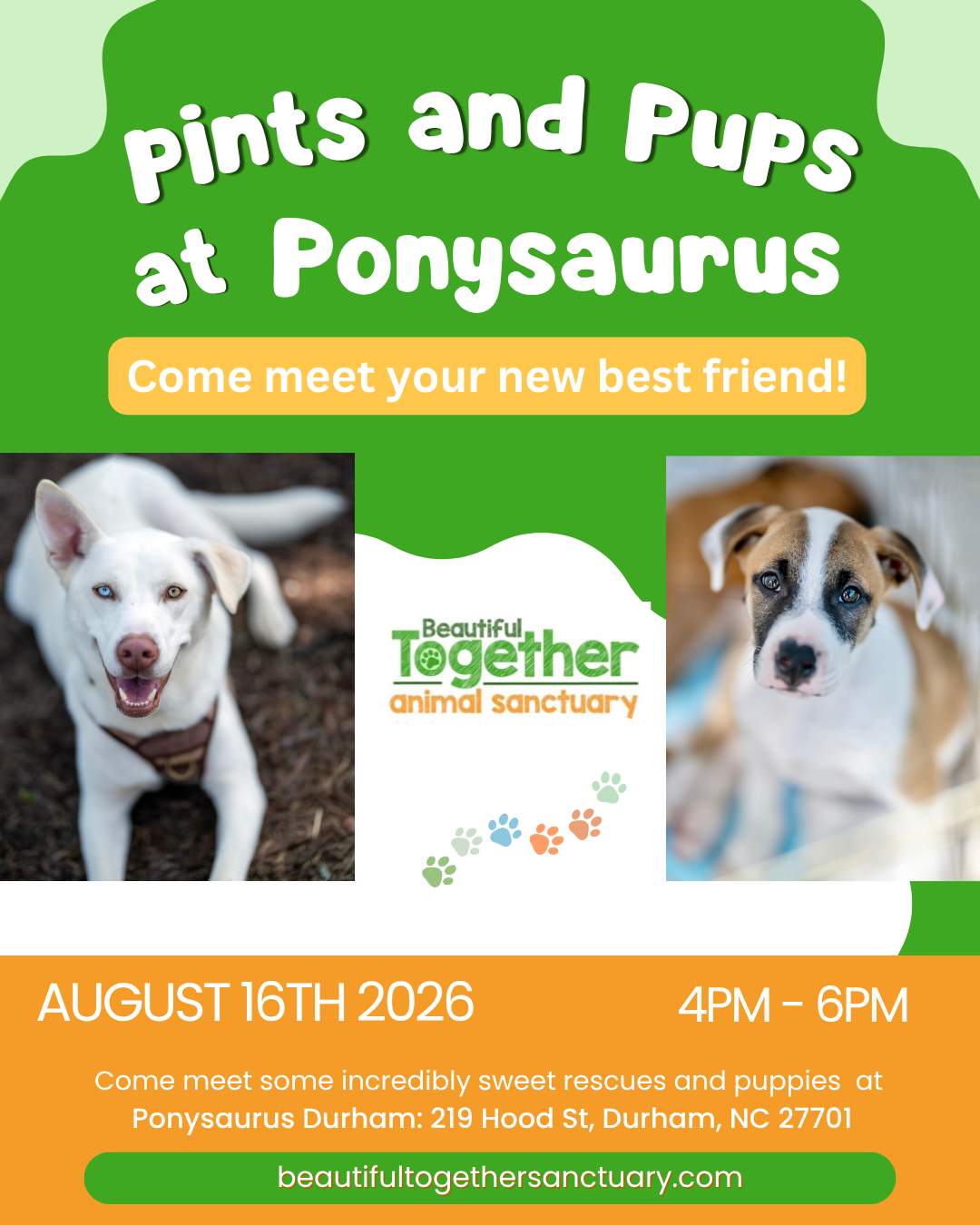 Pints and Pups Adoption Event