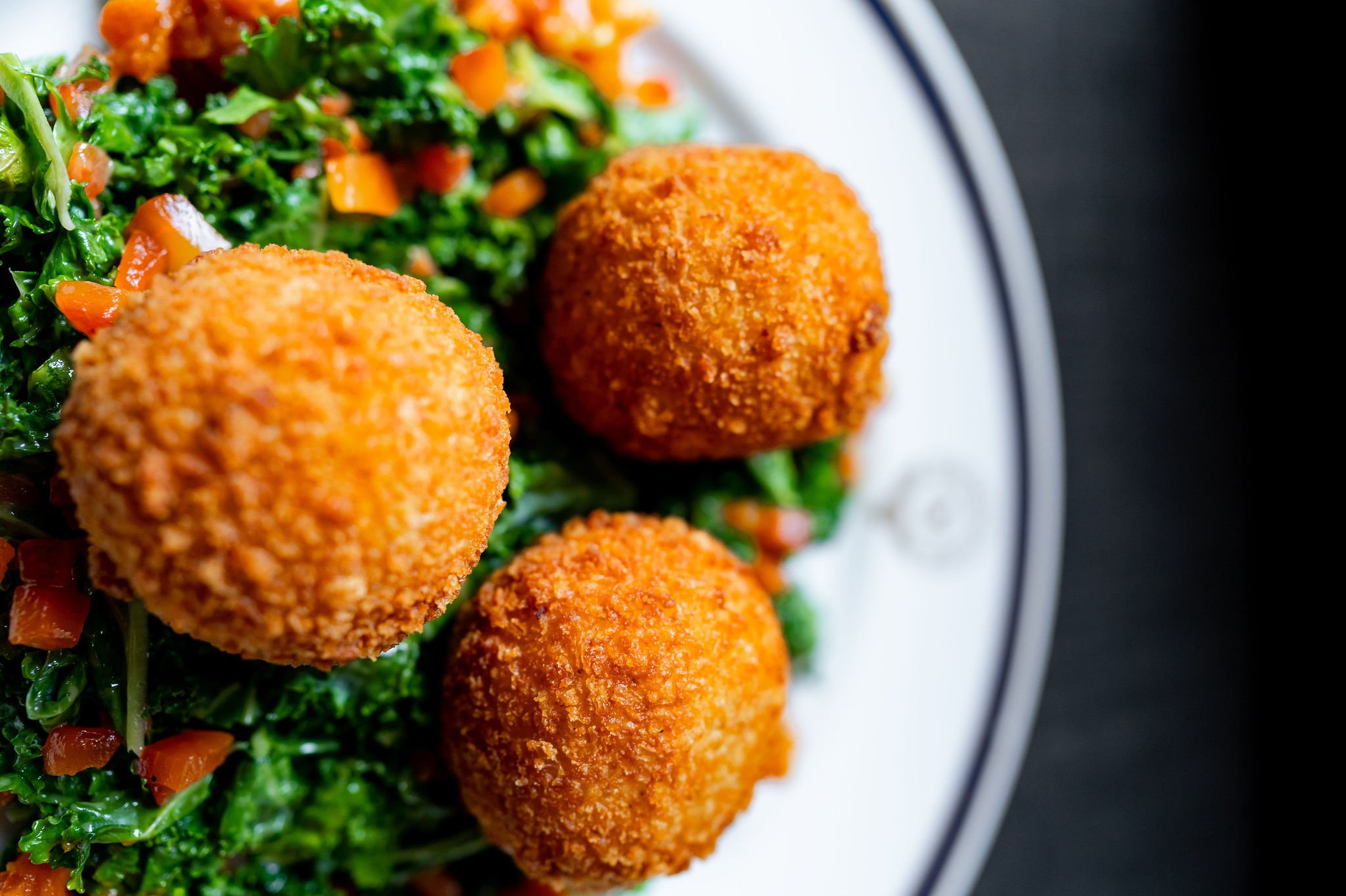 arancini appetizer at the halifax club