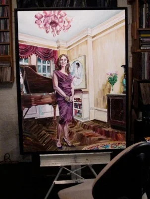 Marjorie , 30”x40”, Acrylic and Varnish on Canvas, 2012