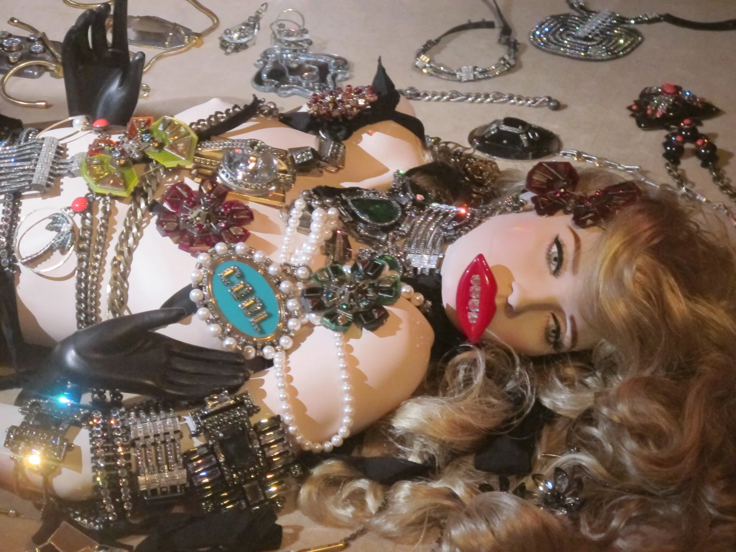 Lanvin's installation was aptly displayed in a reproduction of Jean Lanvin's 1920s boudoir 