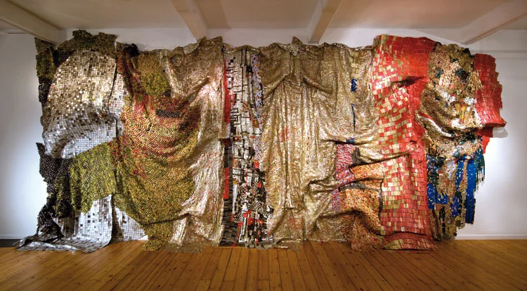 El Anatasoui installation at the Milwaukee Art Museum