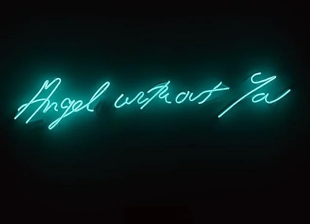 Tracey Emin, Angel Without You, 2013, neon sculpture