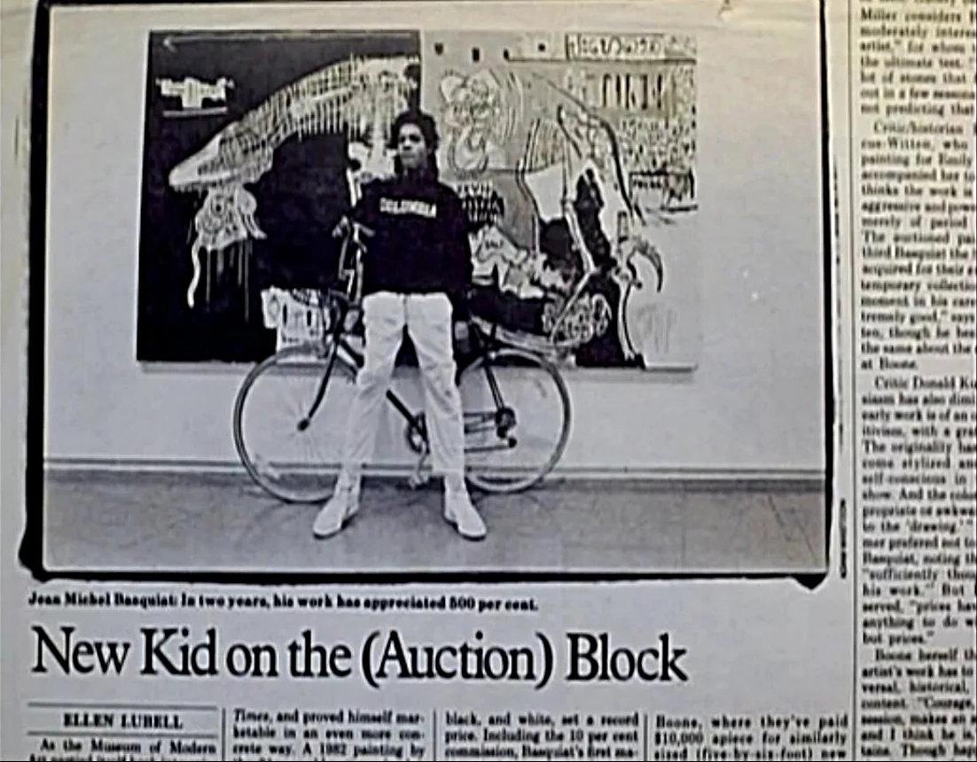 An article in The New York Times in 1983 highlights how Basquiat's painting raised meteorically in price in two years -they never ever stopped appreciating. 