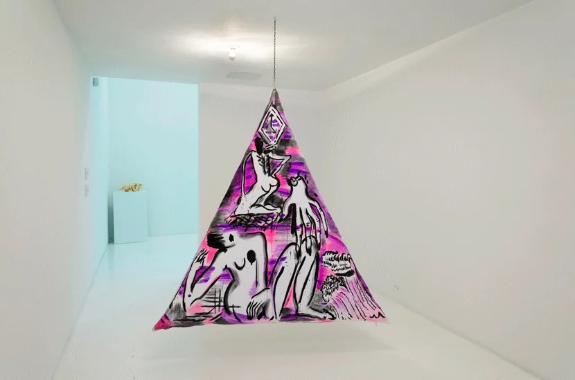 Mira Dacy's hanging "pillow"