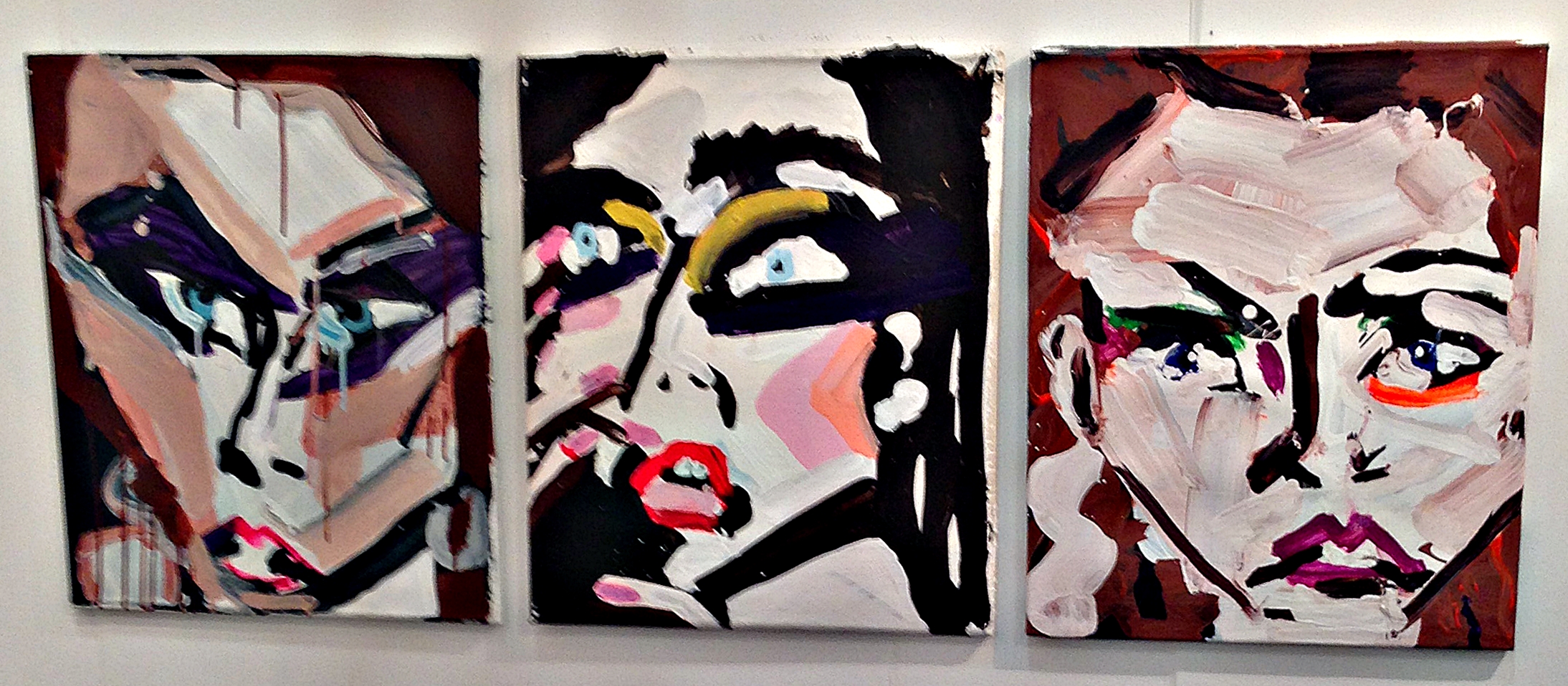 Katherine Bernhardt's portraits