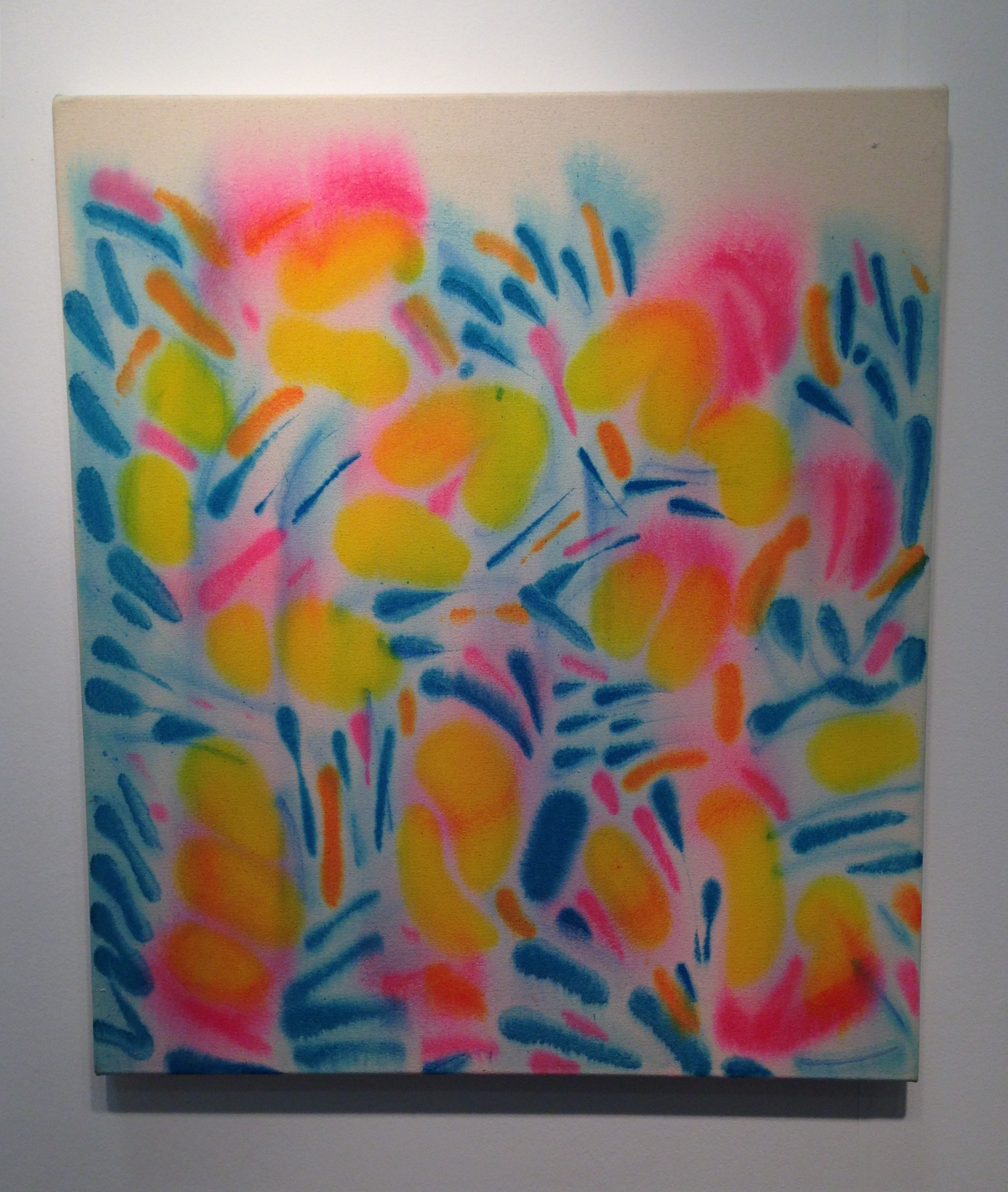 Saira McLaren's piece hanging at Sargent's Daughter's booth