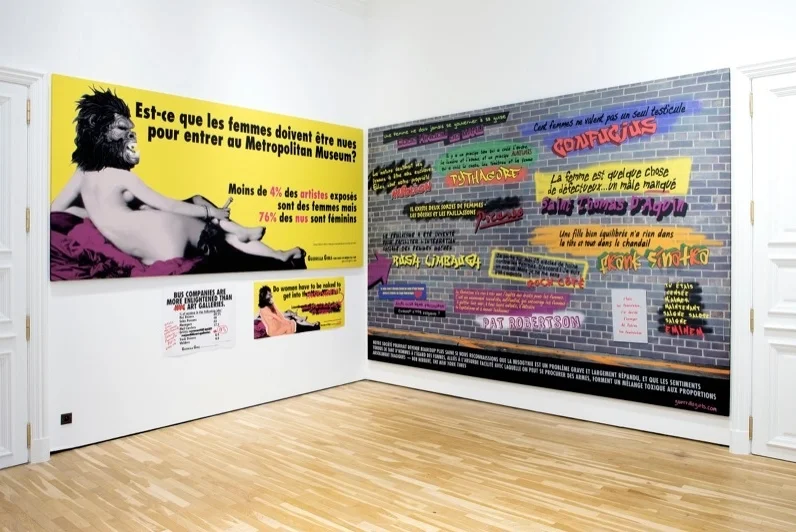 The room created by The Guerrilla Girls especially for the exhibit.