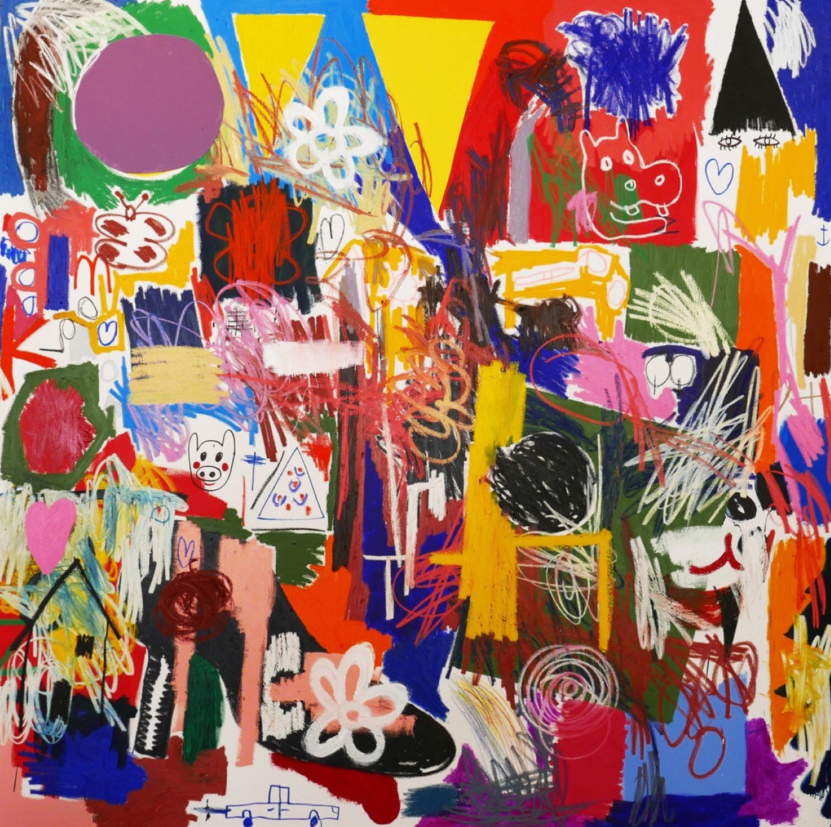 Jannis Varelas at the booth of James Fuentes 