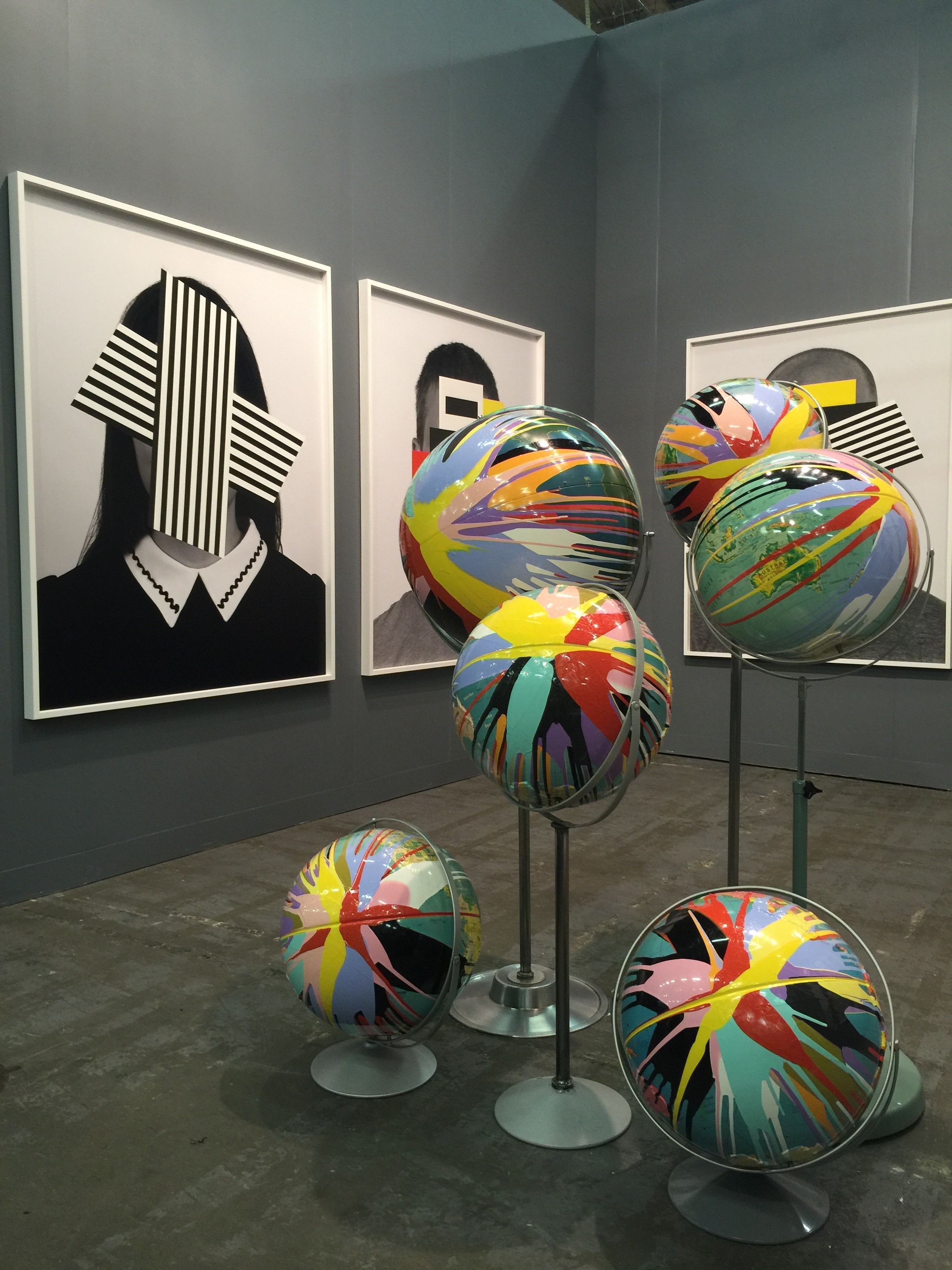 Douglas Coupland's solo booth at Daniel Faria
