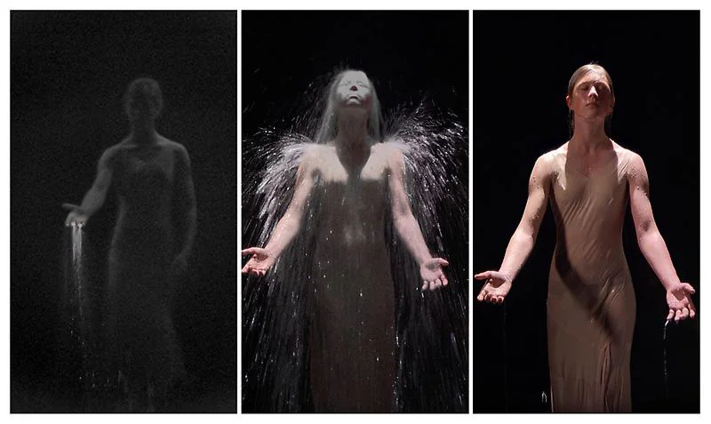 From Bill Viola's performance "Inverted Birth"