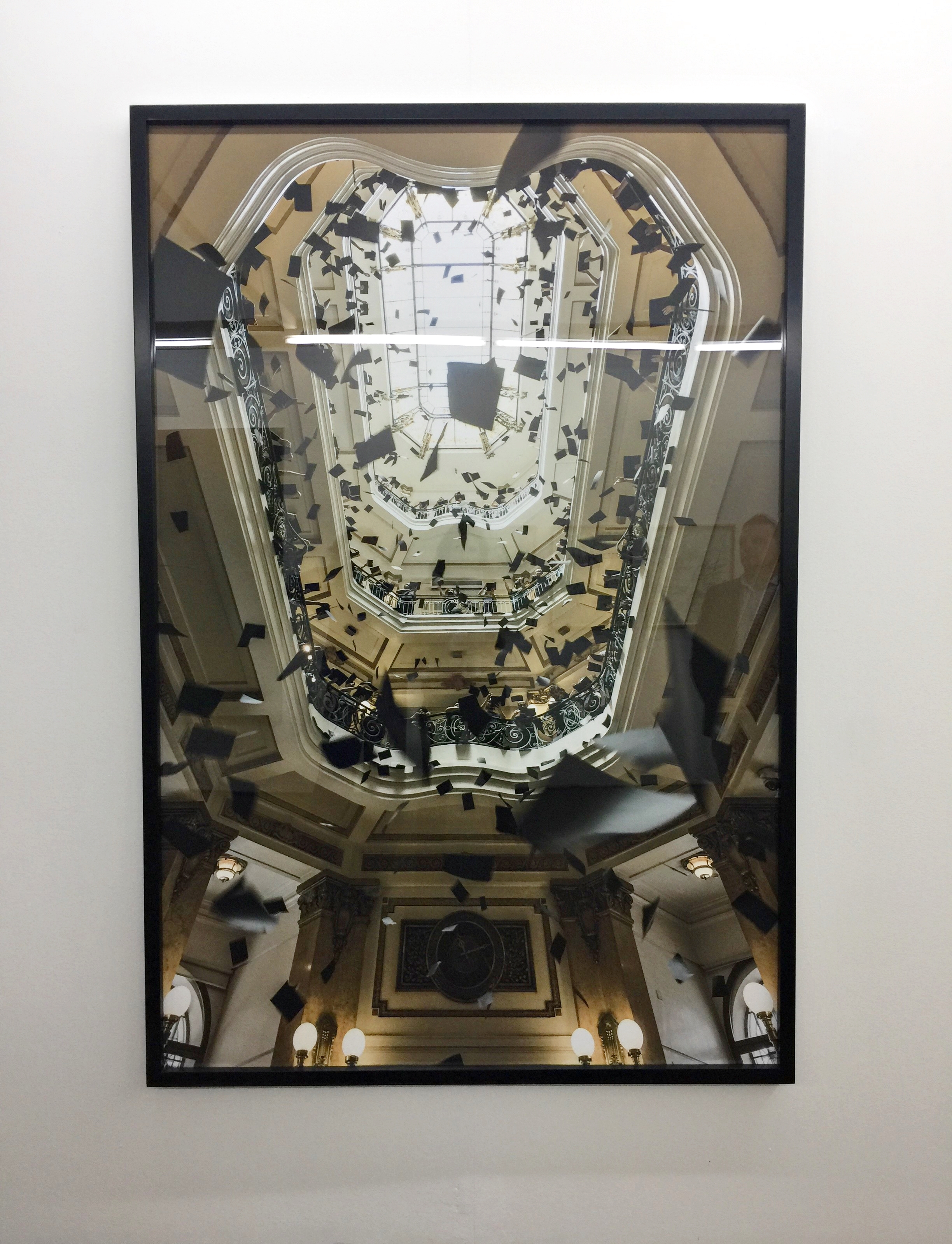 Hector Zamora's critiqye on Brazilian governmental corruption shown by Galeria Labor at Material Art Fair.
