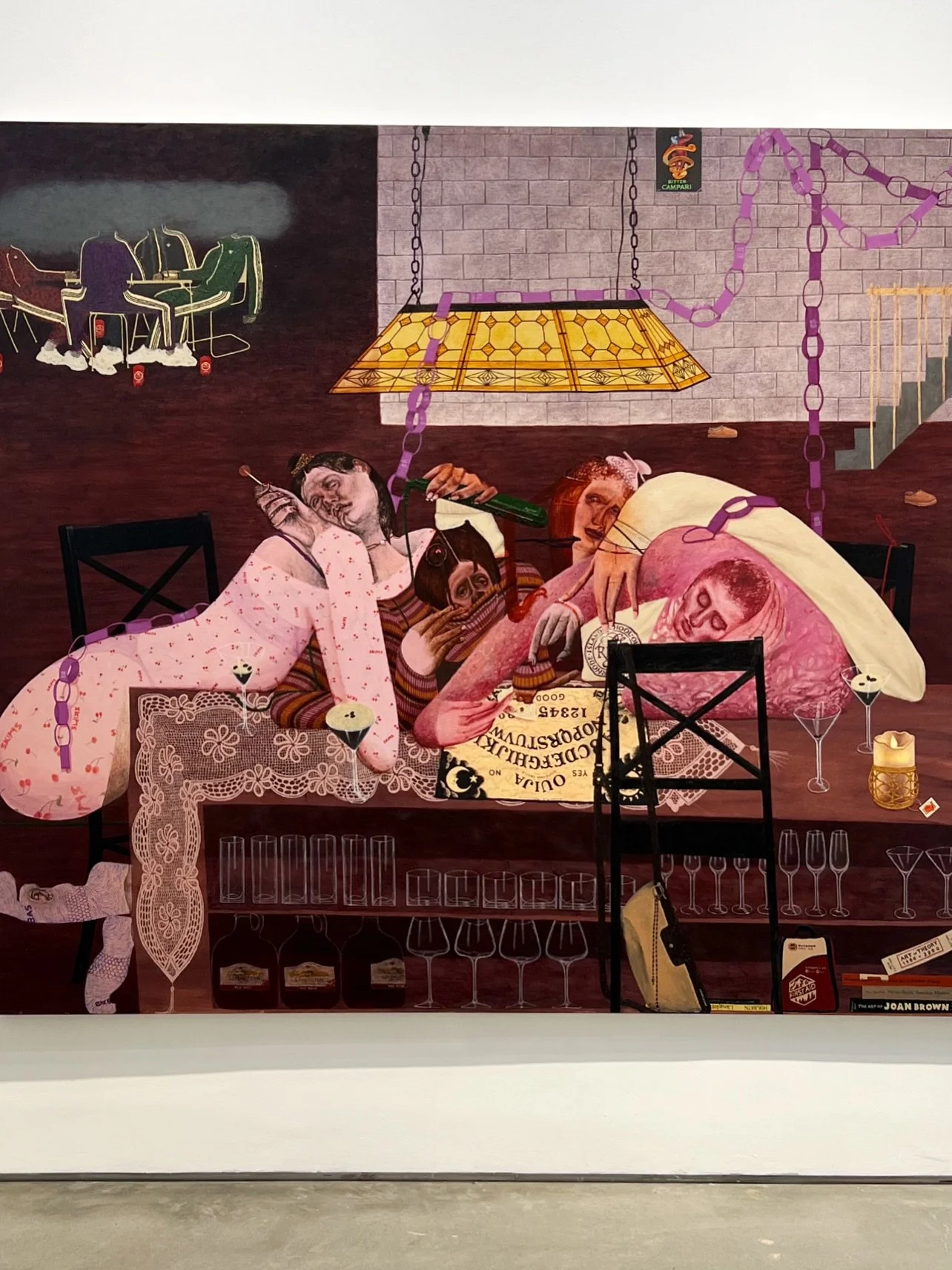 If you want to understand where painting is right now start here. I like artists that change, evolve and challenge themselves (and the viewer) and @celesterapone just did that with this show.

These characters feel like figurative memes: absurd, funn