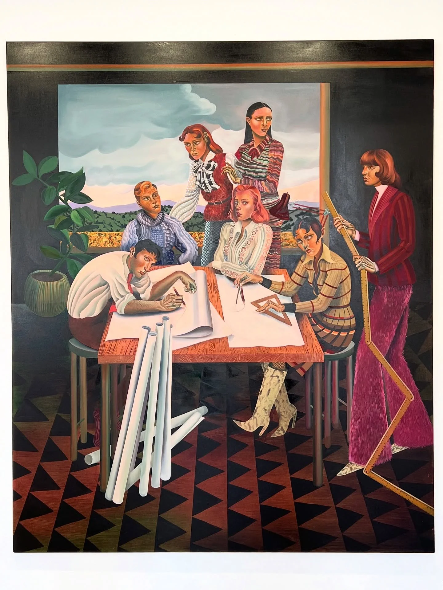 Another show I loved in Paris: Jessie Makinson @brigittemulhollandparis

With glam, stylized figures that could have stepped out of a Woody Allen movie, and art-historical echoes of Otto Dix and Paula Rego, her characters look chic, dangerous, and ju