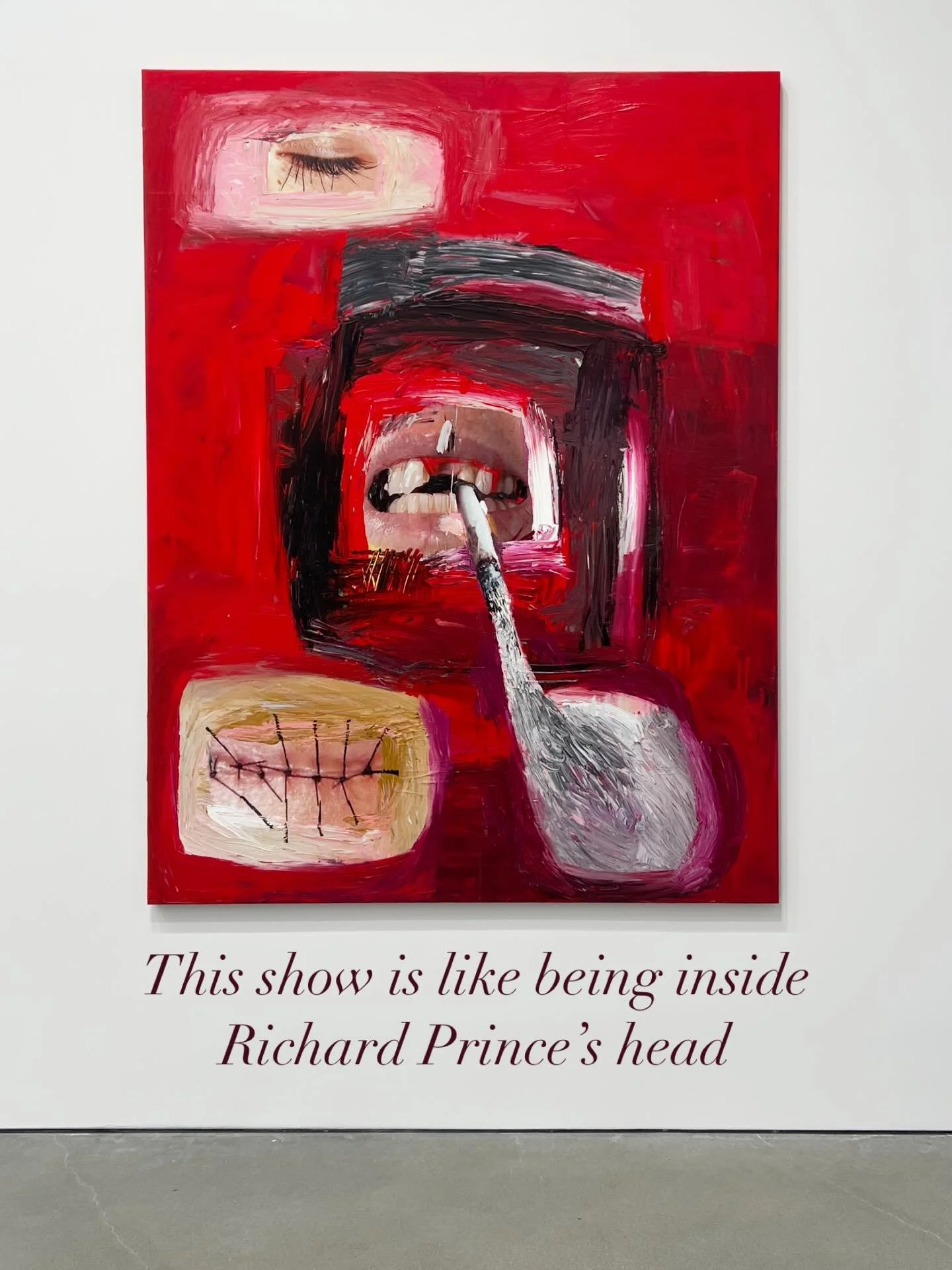 People are calling Richard Prince&rsquo;s new show &ldquo;too weird.&rdquo; I call it irresistible and yes, my clients bought. Swipe for my take and my favorite works 👄 

📍 @gagosian