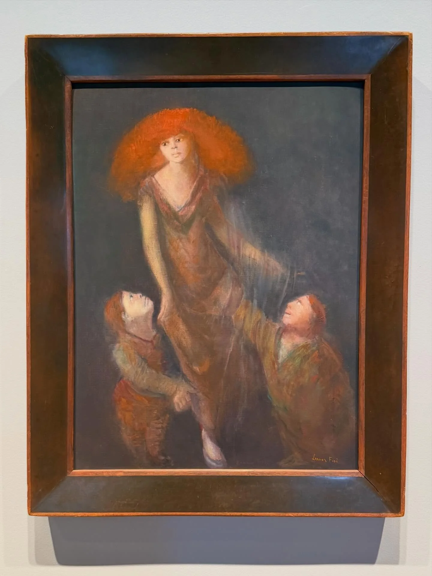 There&rsquo;s something about seeing these small Leonor Fini works  up close&hellip; they feel intimate, almost delicate, until you realize there&rsquo;s something about seeing these small paintings up close. These women look like they know more than