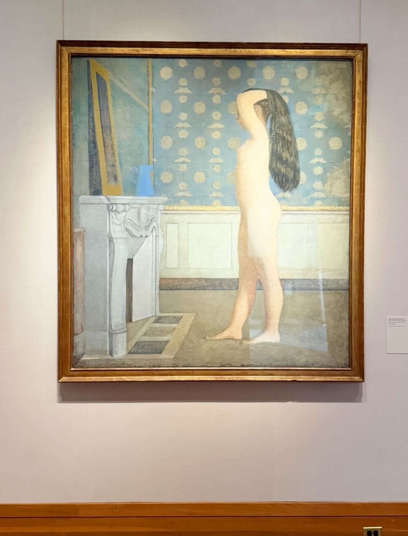 Four different Balthus in the same room @metmuseum 

They look classical but at a deeper glance, they feel off. That&rsquo;s intentional.

Balthus takes the language of Old Masters including structure and balance and uses it to build scenes that are 