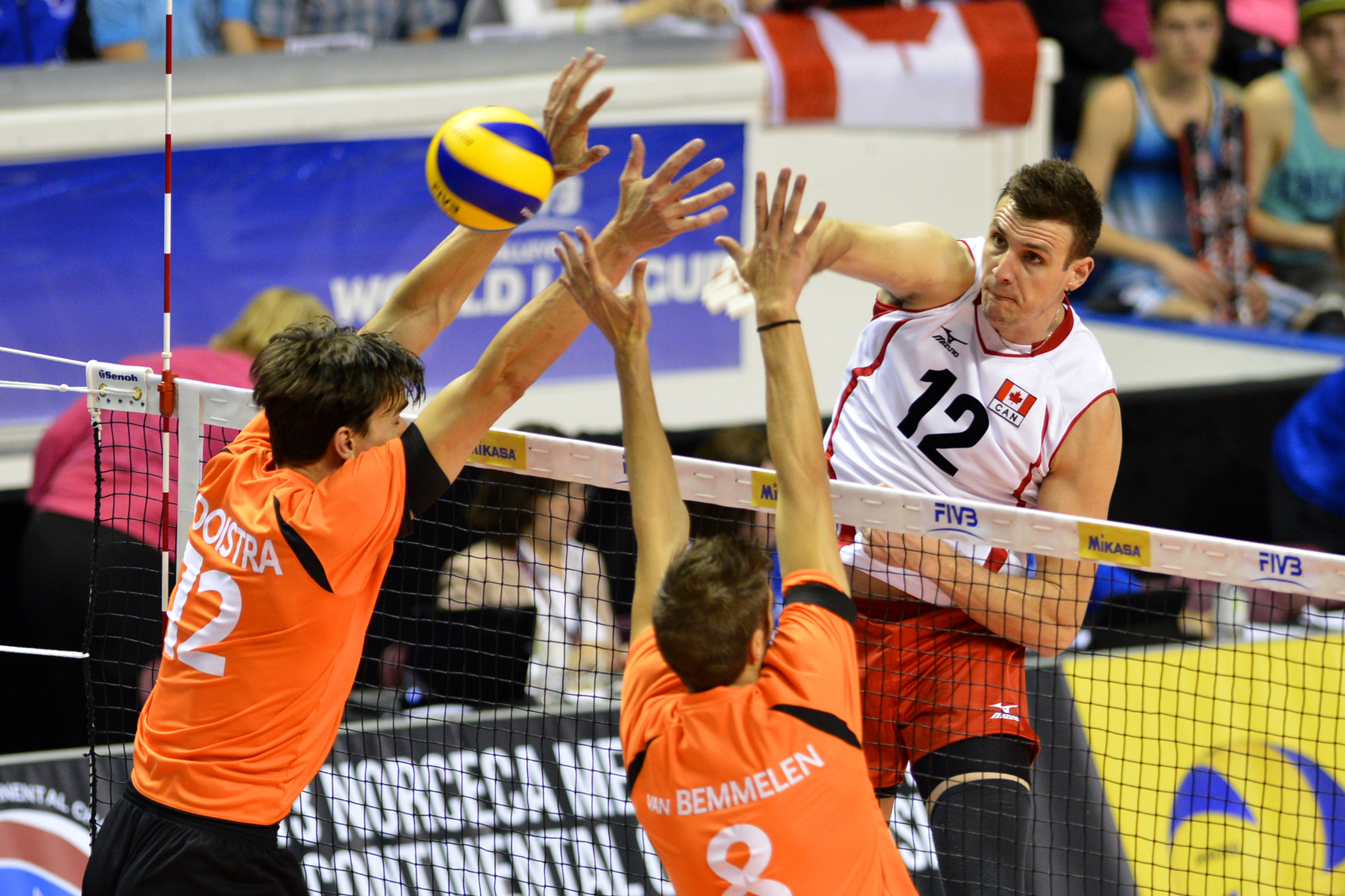 Canadian Gavin Schmitt will not be playing in tonight's FIVB World League match against Portugal. Schmitt leads Canada and is third in World League scoring with 54 points through three matches