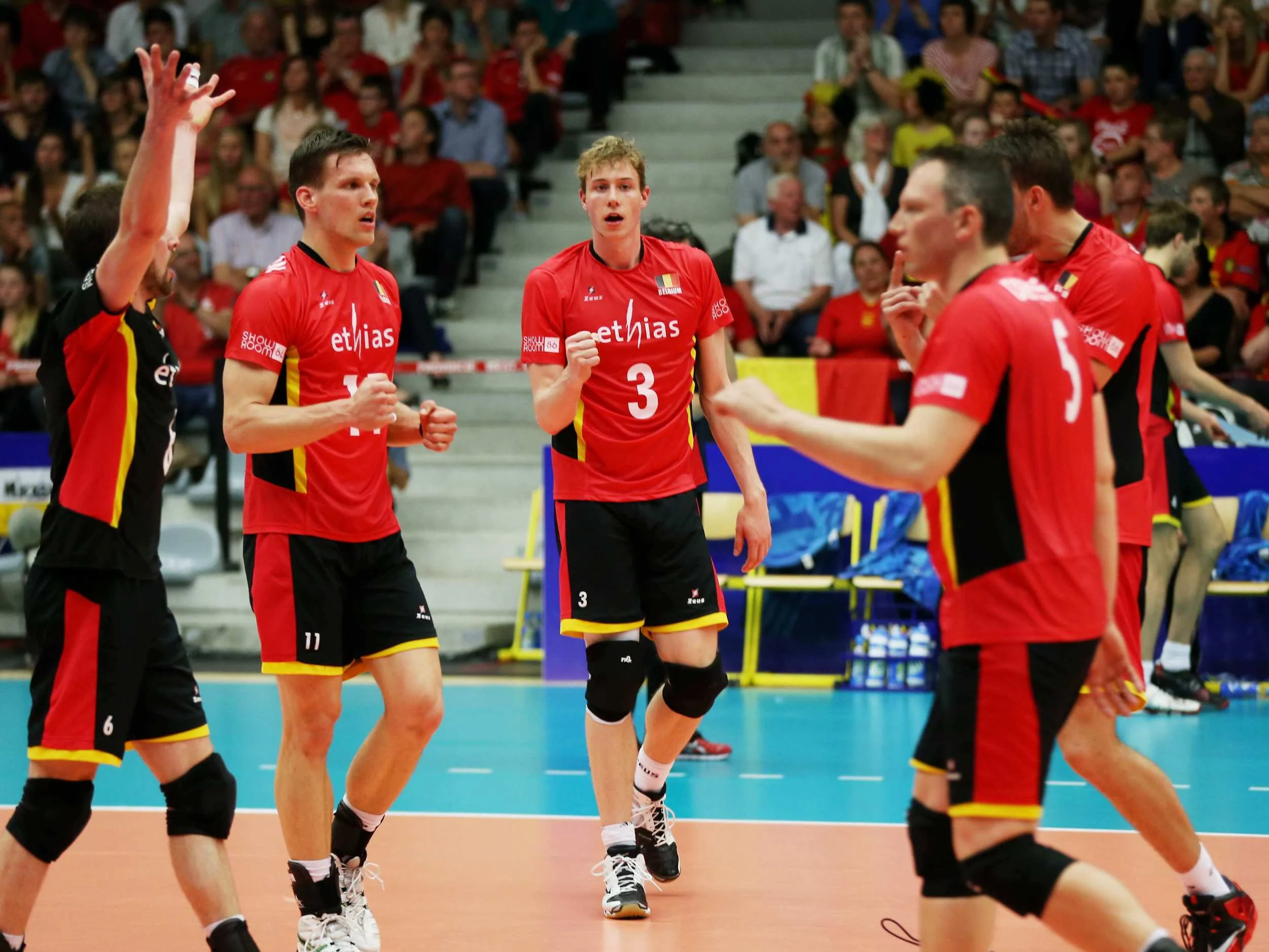 Belgium opened with a pair of historic wins this weekend when they defeated Australia 3-0 and 3-1 in their World League debut. Photo: FIVB