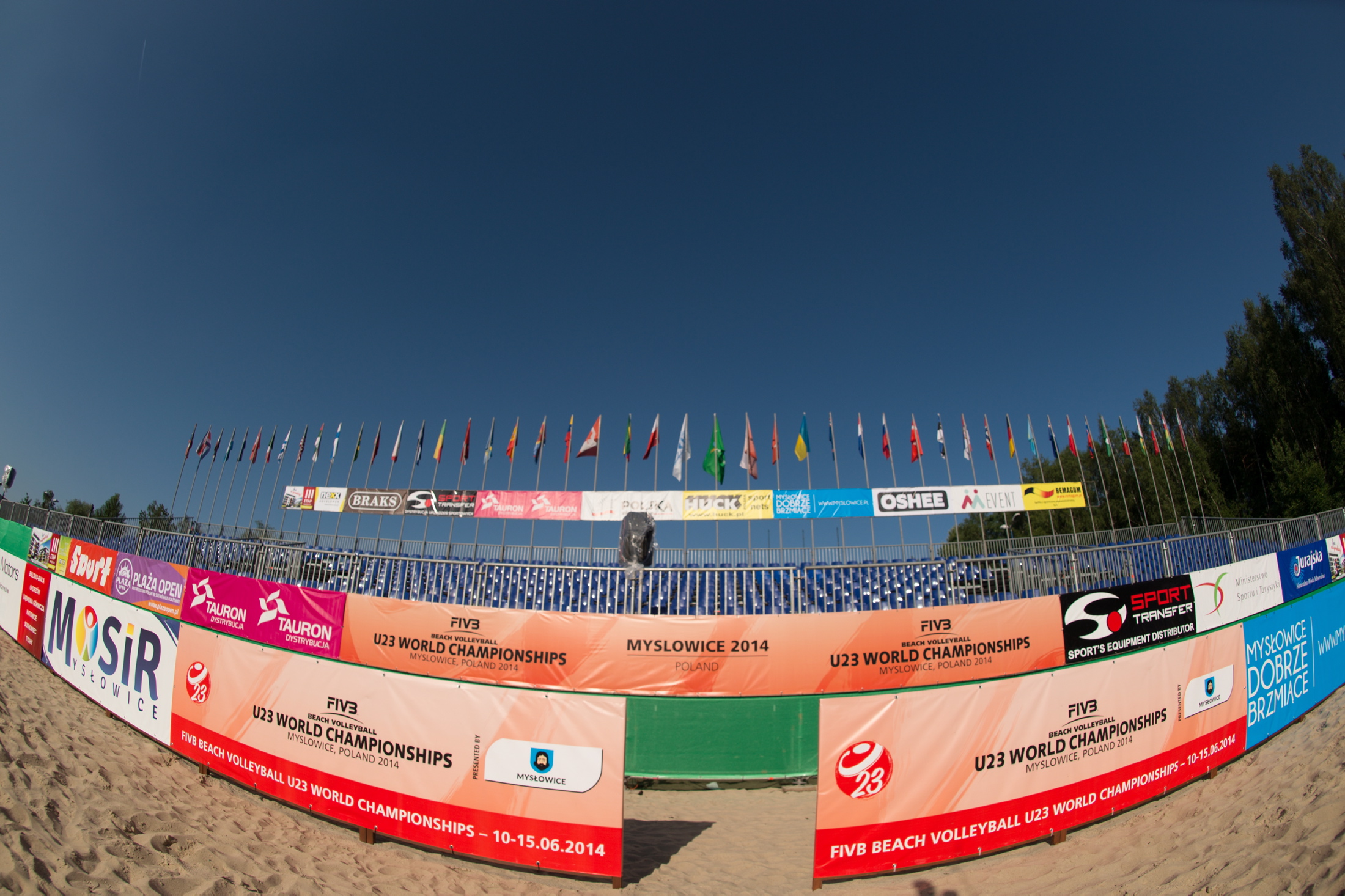 The venue for the 2014 FIVB U23 Beach Volleyball World Championships. Photo: FIVB