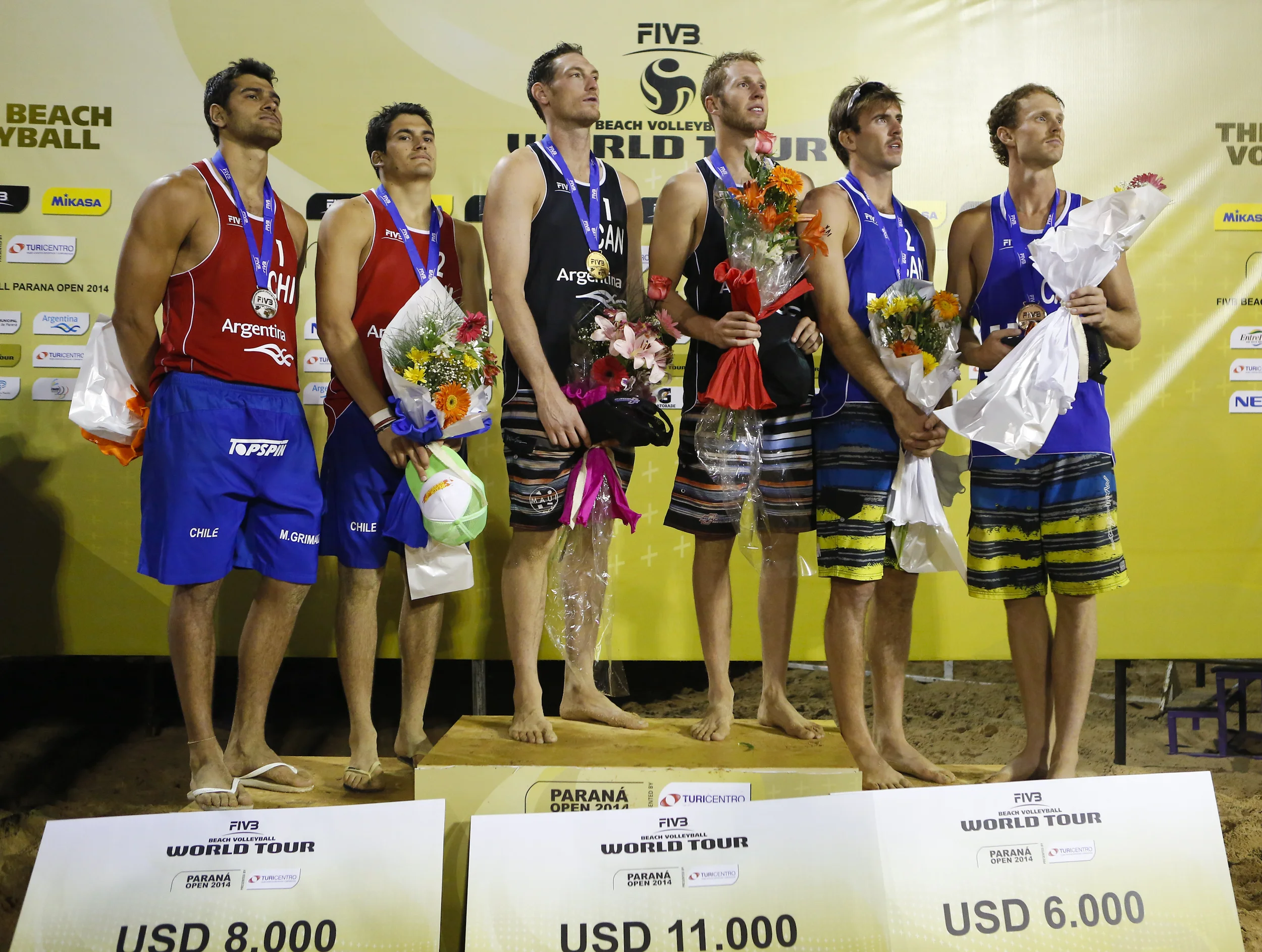 Two Canadian teams on the podium on an FIVB World Tour event.