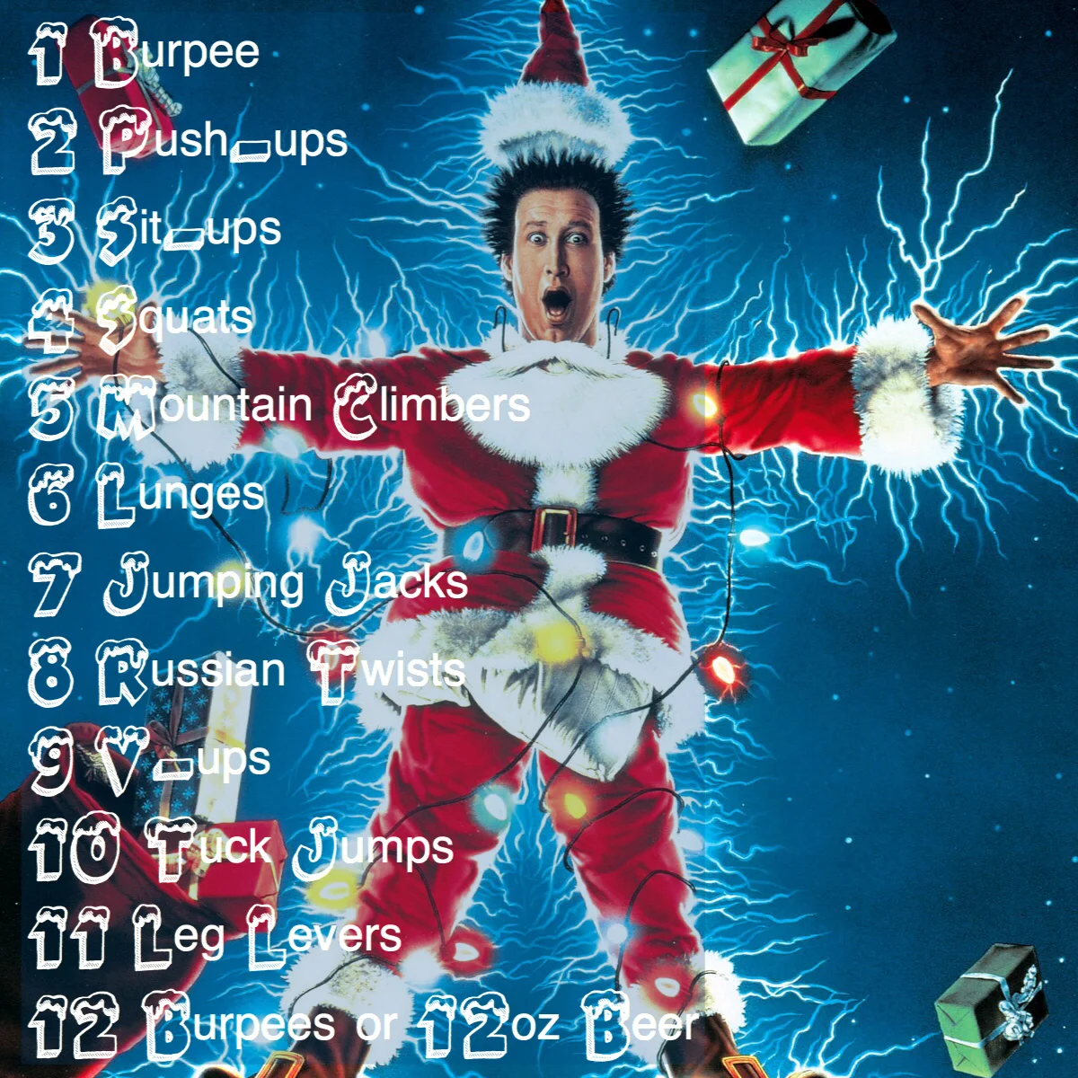 12 Days Of Christmas Workout Throwback 12 Days Of Christmas Workout Throwback