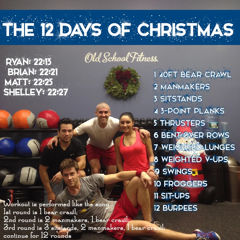 12 Days Of Christmas Workout Throwback