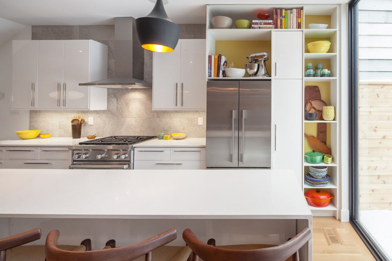 The selection of finishes, fixtures and furnishings was made in close consultation with the client, and lends the space a distinct character