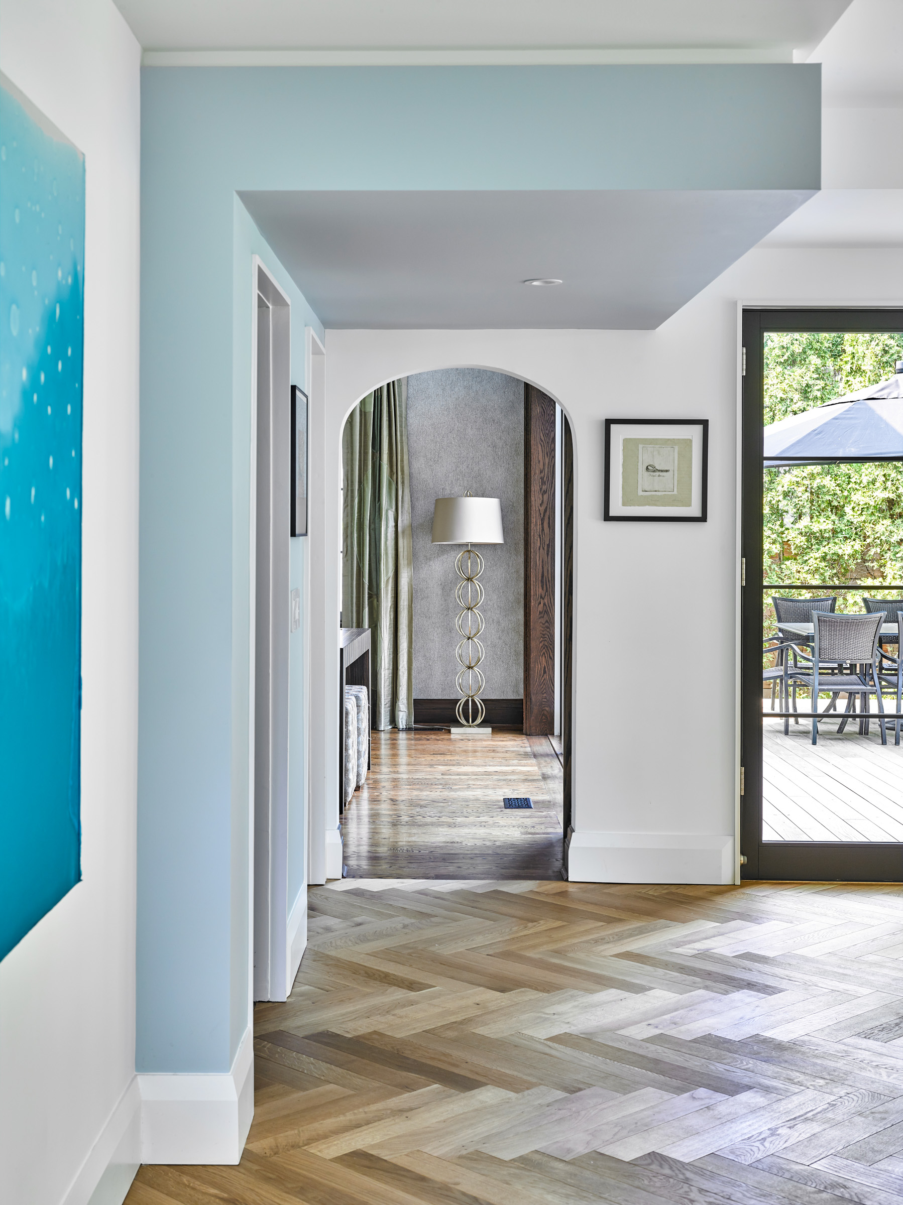 Framed views and alignments are carefully considered throughout the project to make the addition feel effortlessly integrated within the home.
