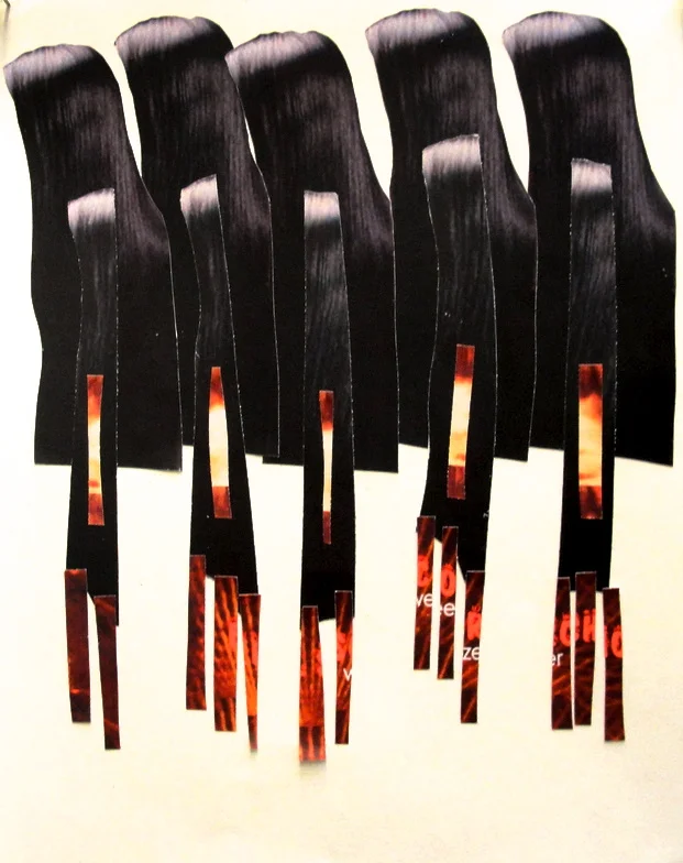 collage on paper: inkjet prints of found images, 8" x 10"