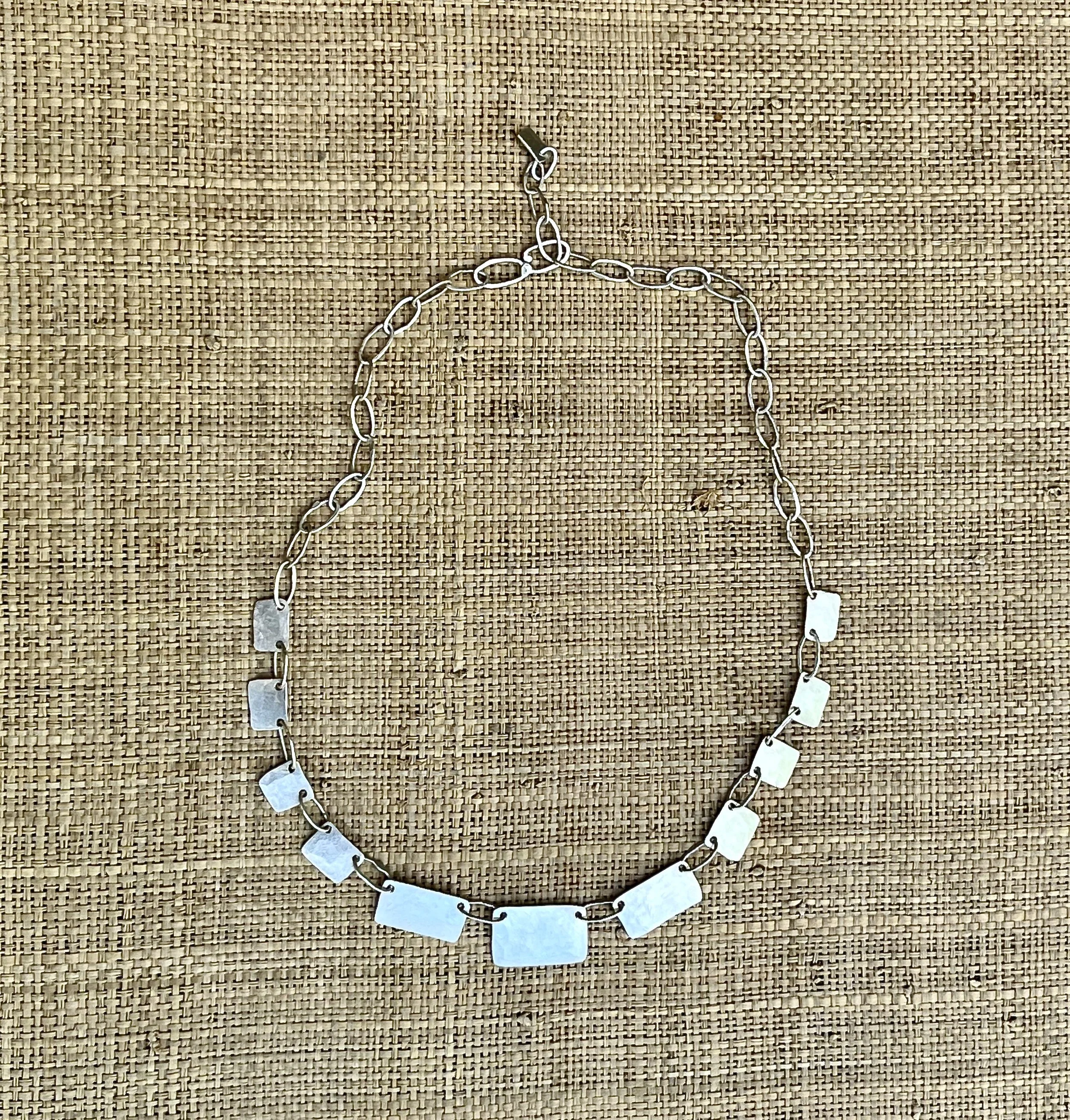 Sterling Silver Box Necklace SM042