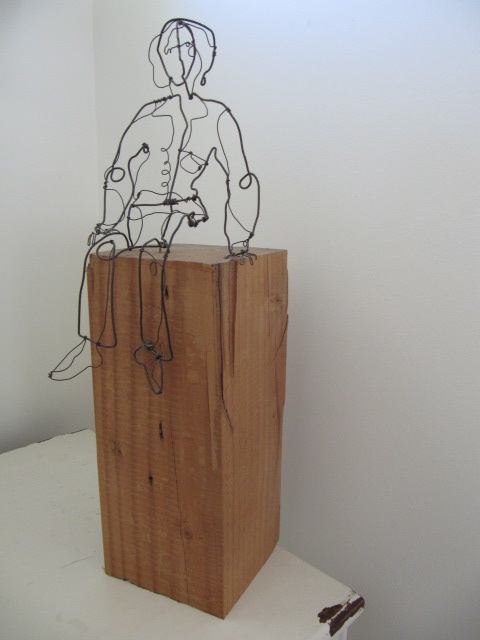 Seated wire woman 1