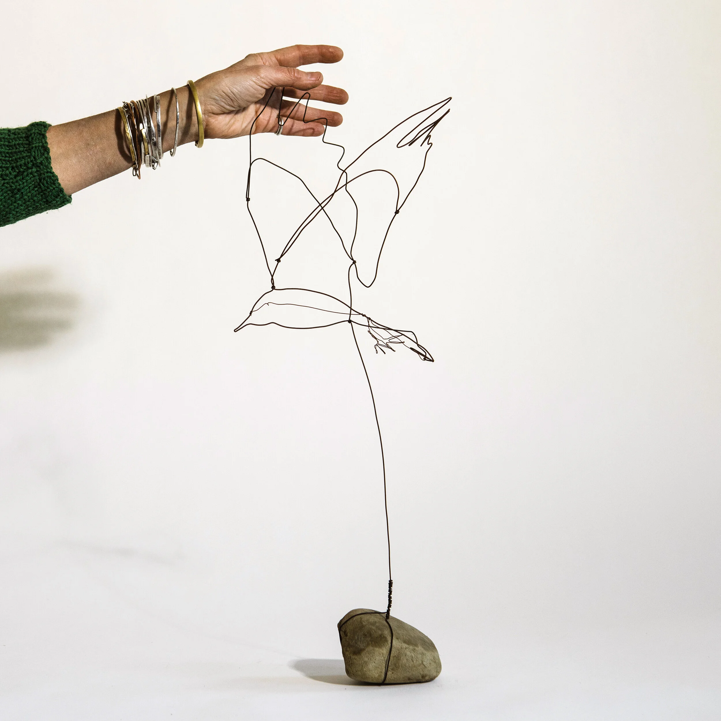 Bird On A Rock 18" x 13" ish $180.00 each