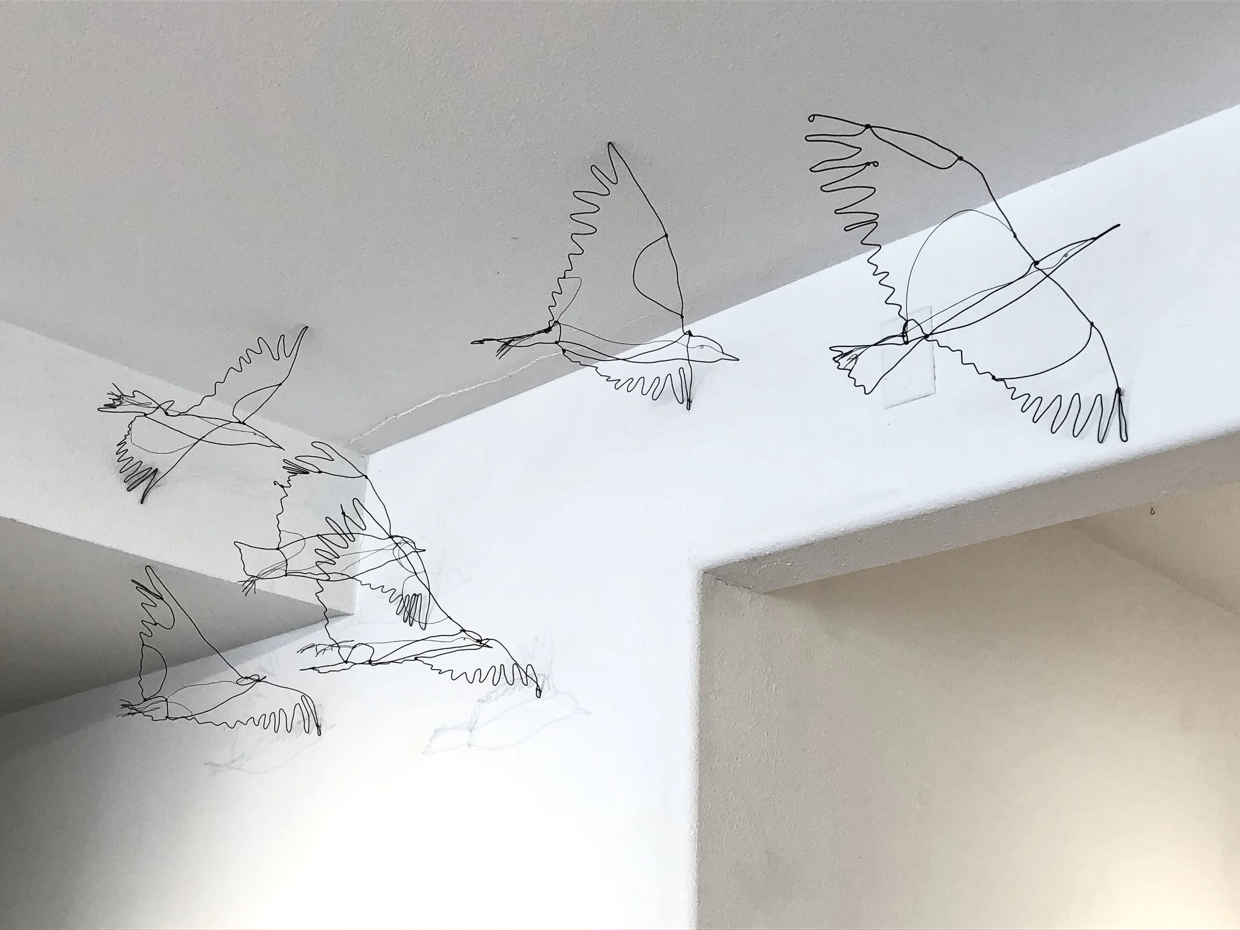 Wire Birds in Flight 12'' x 15" $140.00 each