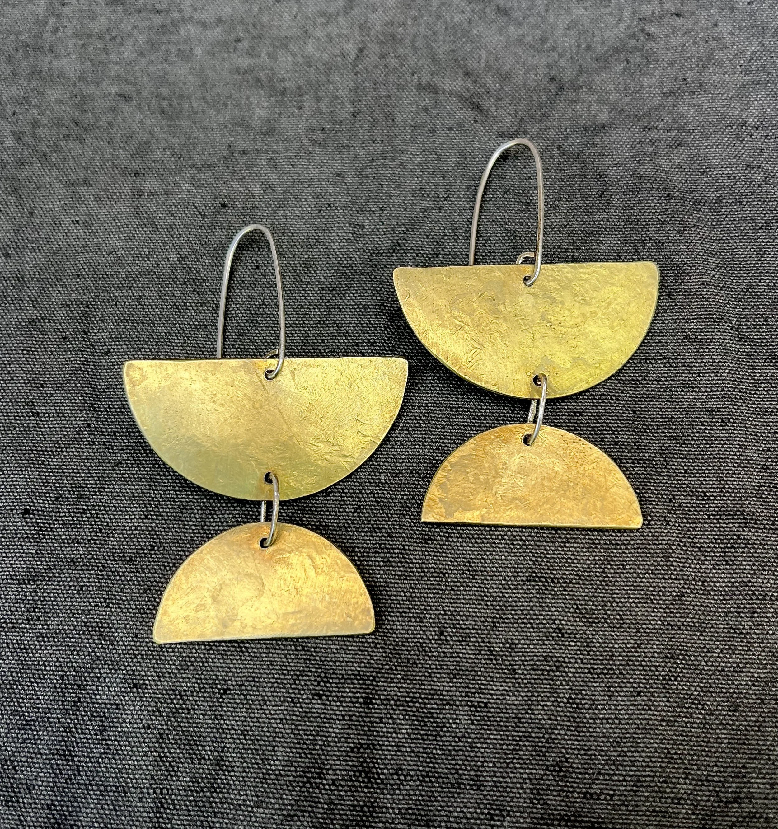 Halfsies in Brass and Sterling Silver SM050