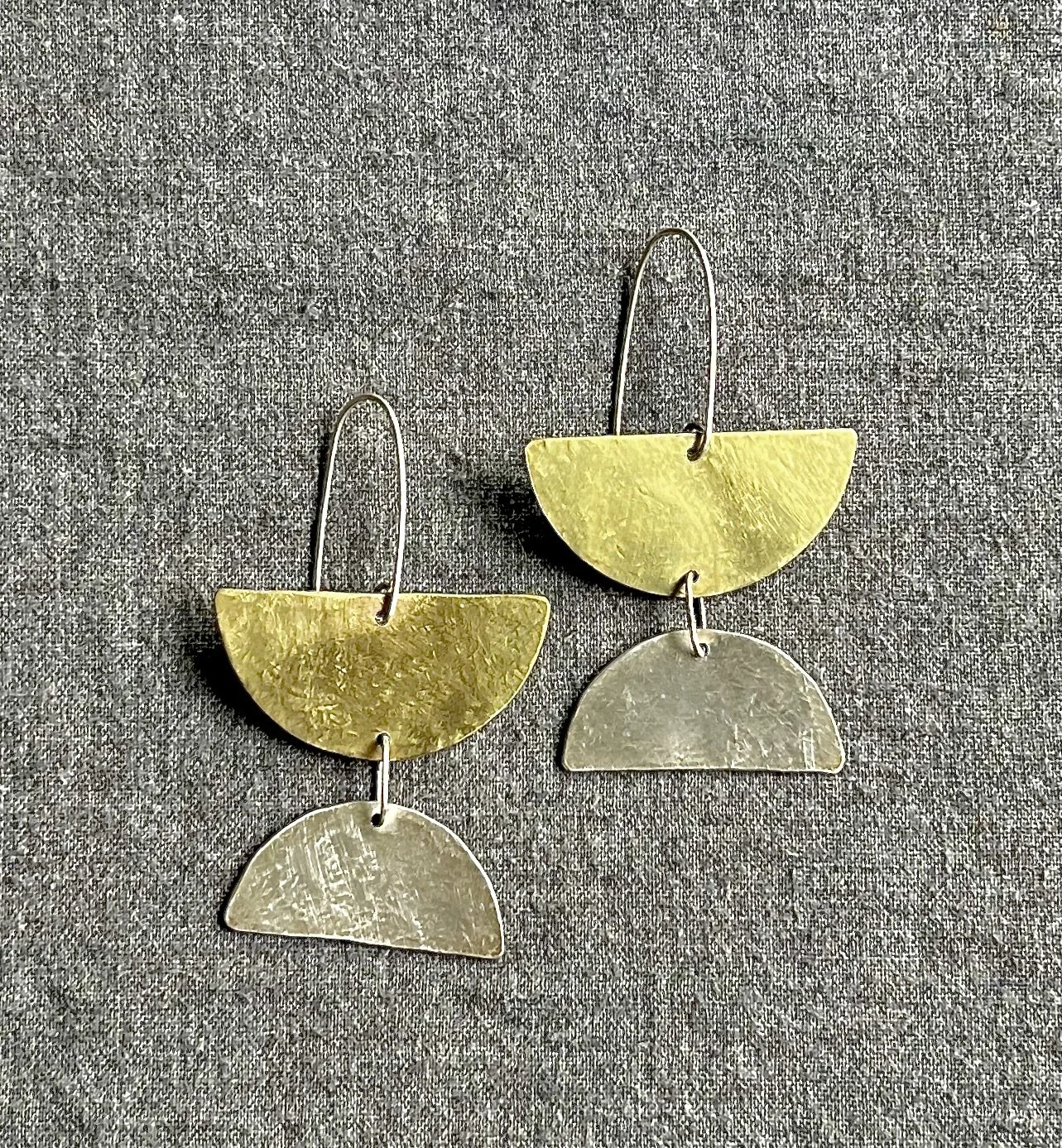 Halfsies in Brass and Sterling Silver SM052
