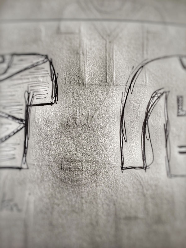 A snippet of a potential AW15 design sketch - we will keep you guessing...