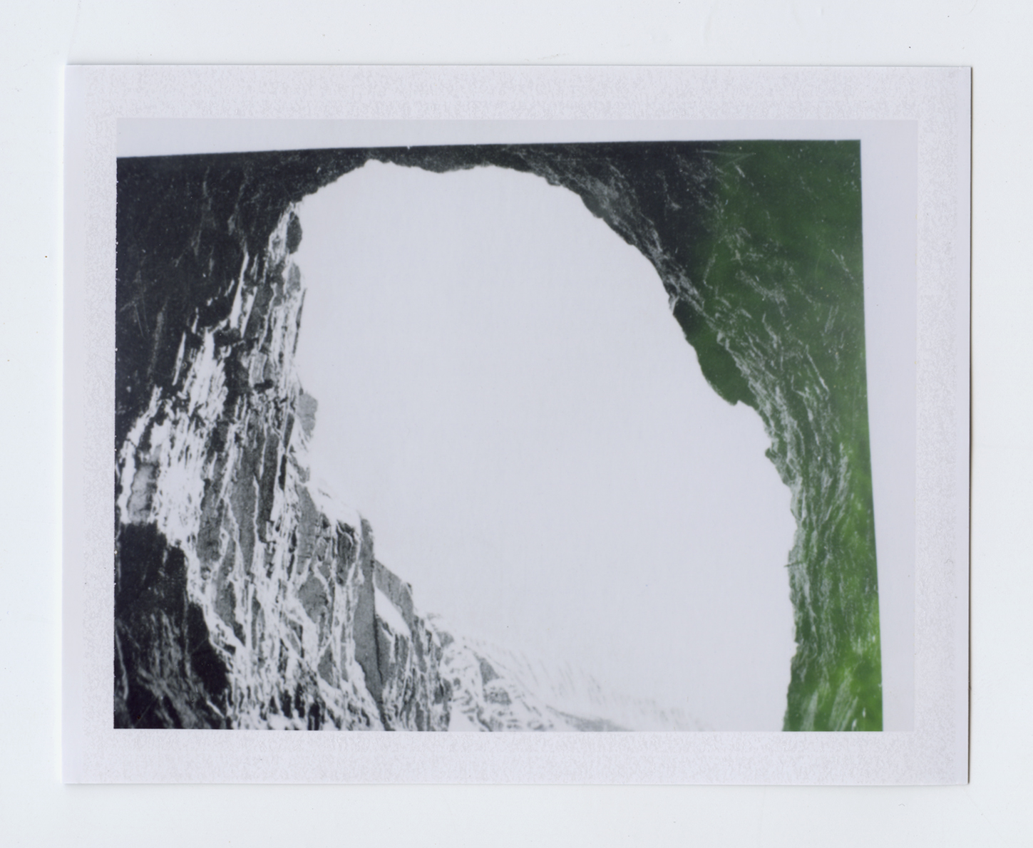   kept (safe, hidden and away)  Polaroid of found National Geographic, 2015   Statement + Info  