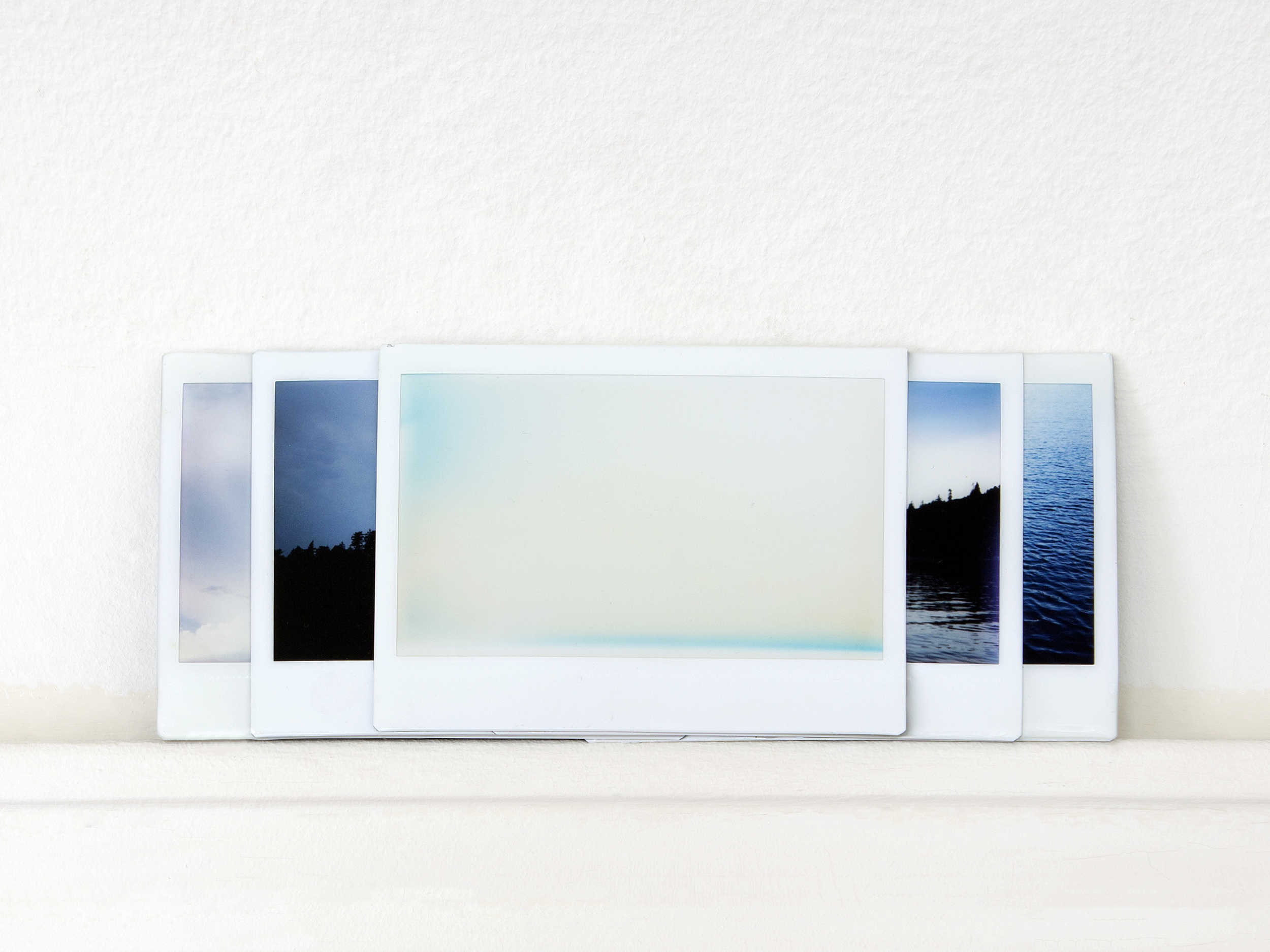   what it feels like to see  Fuji Instax photographs (5), resin, 2015   Statement + Info  