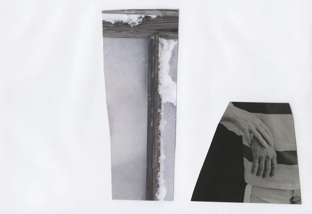 Too close, to close. collage on vellum, 2014, 18x15" Statement + Info