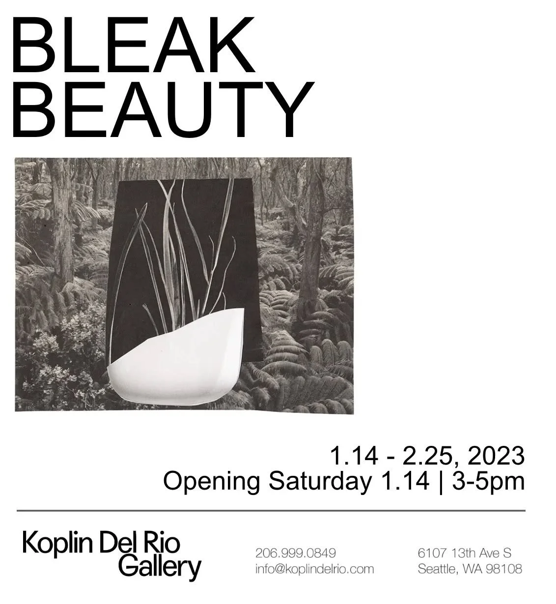 I can't wait to be in and see this show! 

Bleak Beauty @koplindelrio, Saturday the 14th, 3-5pm

Hope to see some of you there!