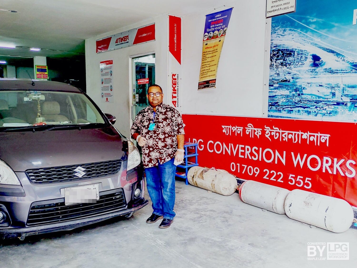 Mr Ahmed's LPG conversion of his 2015 Suzuki Ertiga