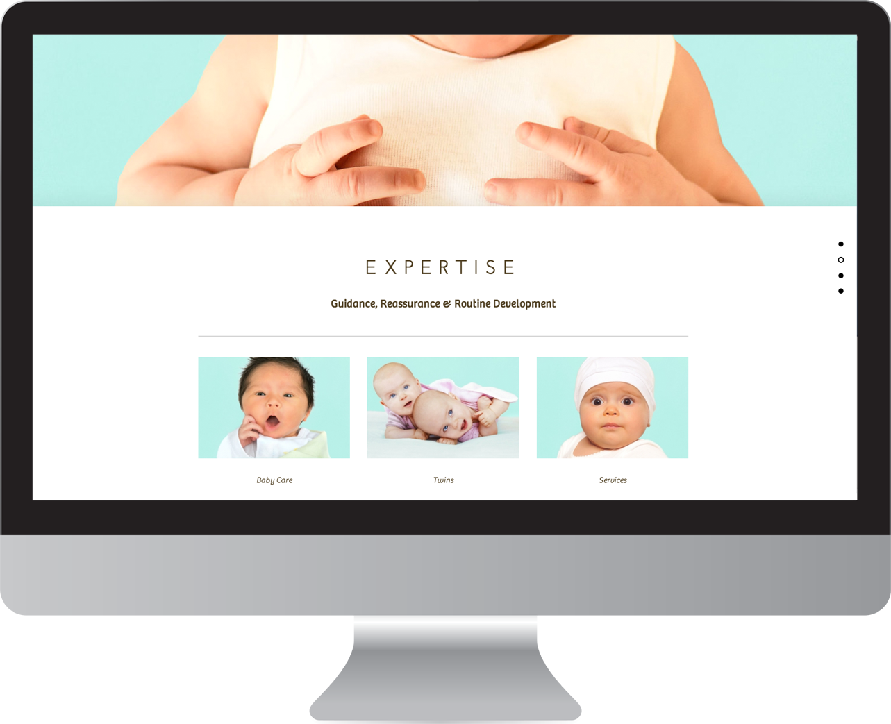 Baby Care Parallax Web Design