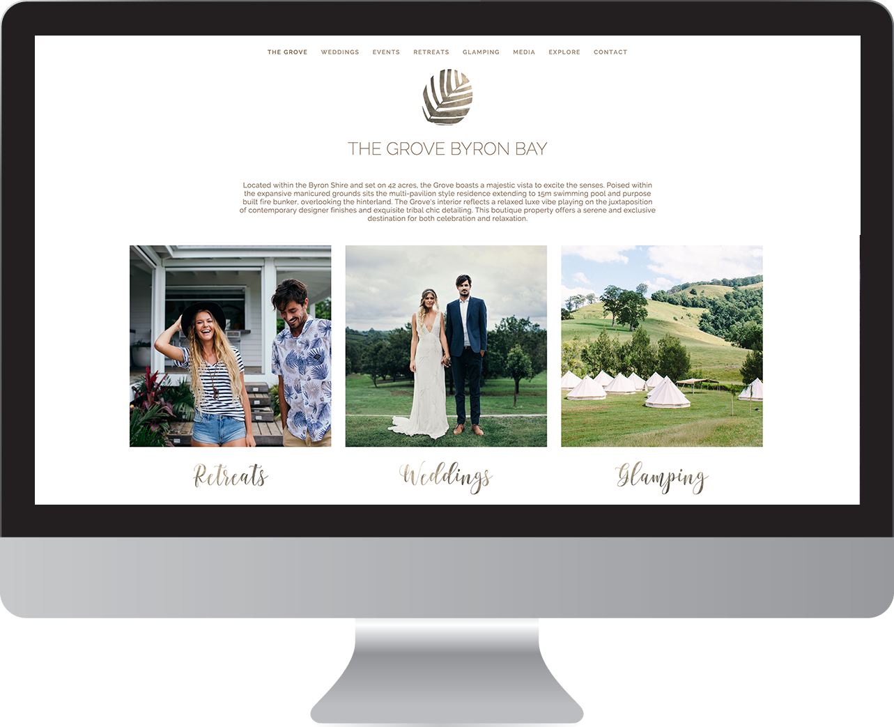 The Grove byron bay Website Design