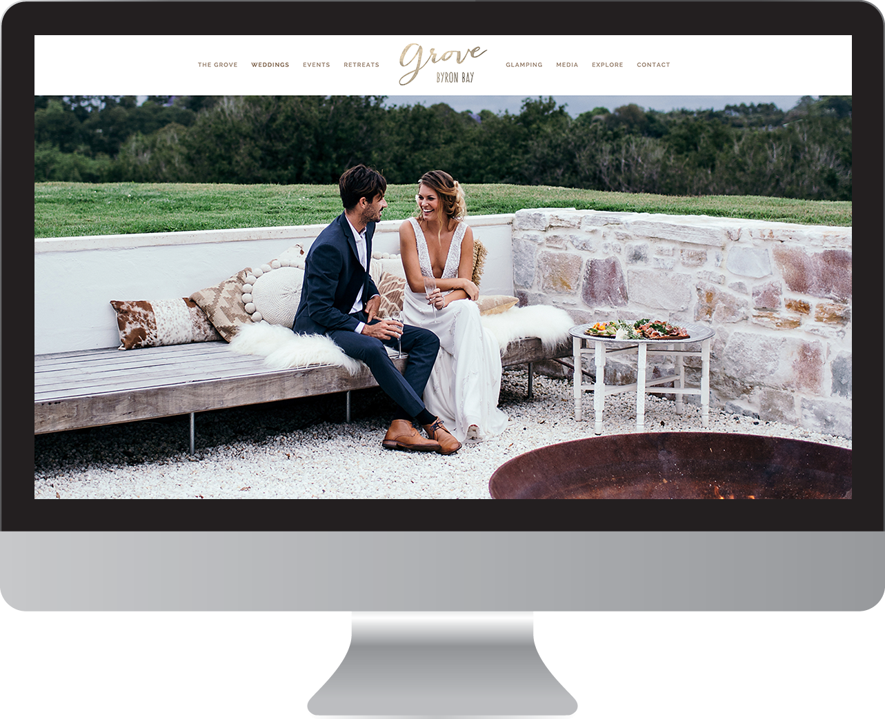 The grove byron Bay Website Design