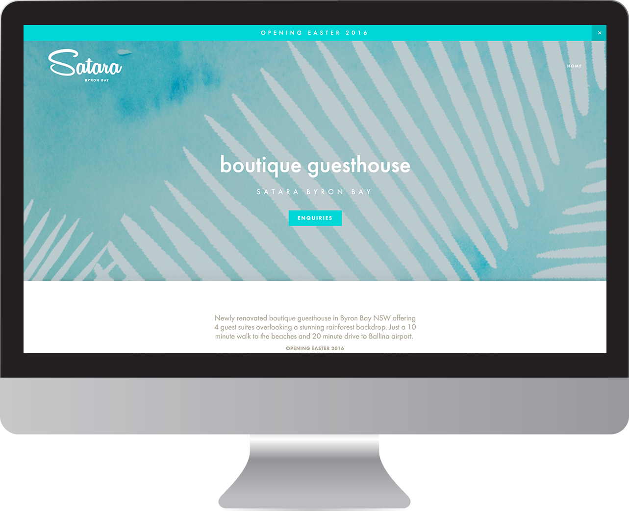 Satara Byron Bay website design