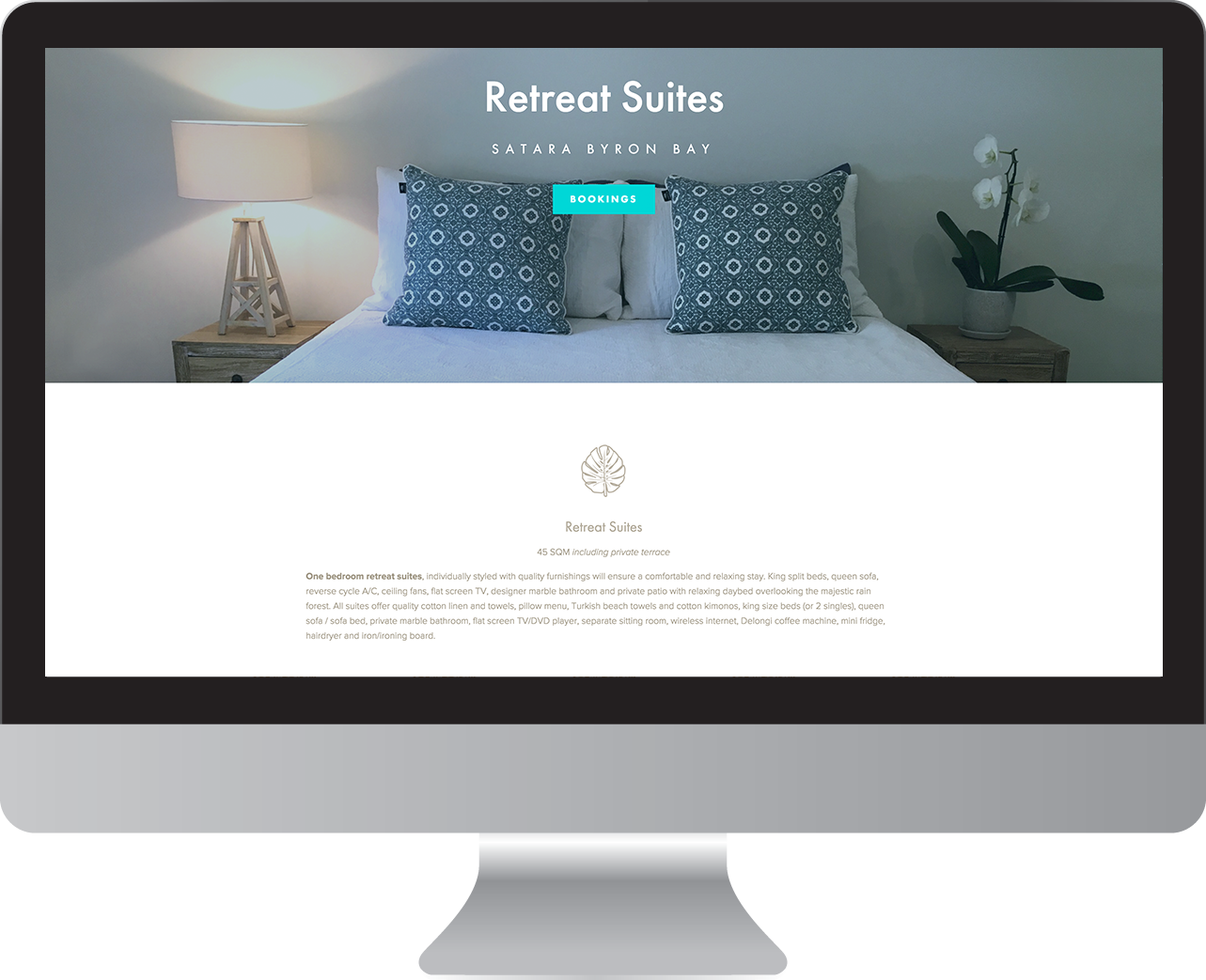 Satara Byron Bay website Design